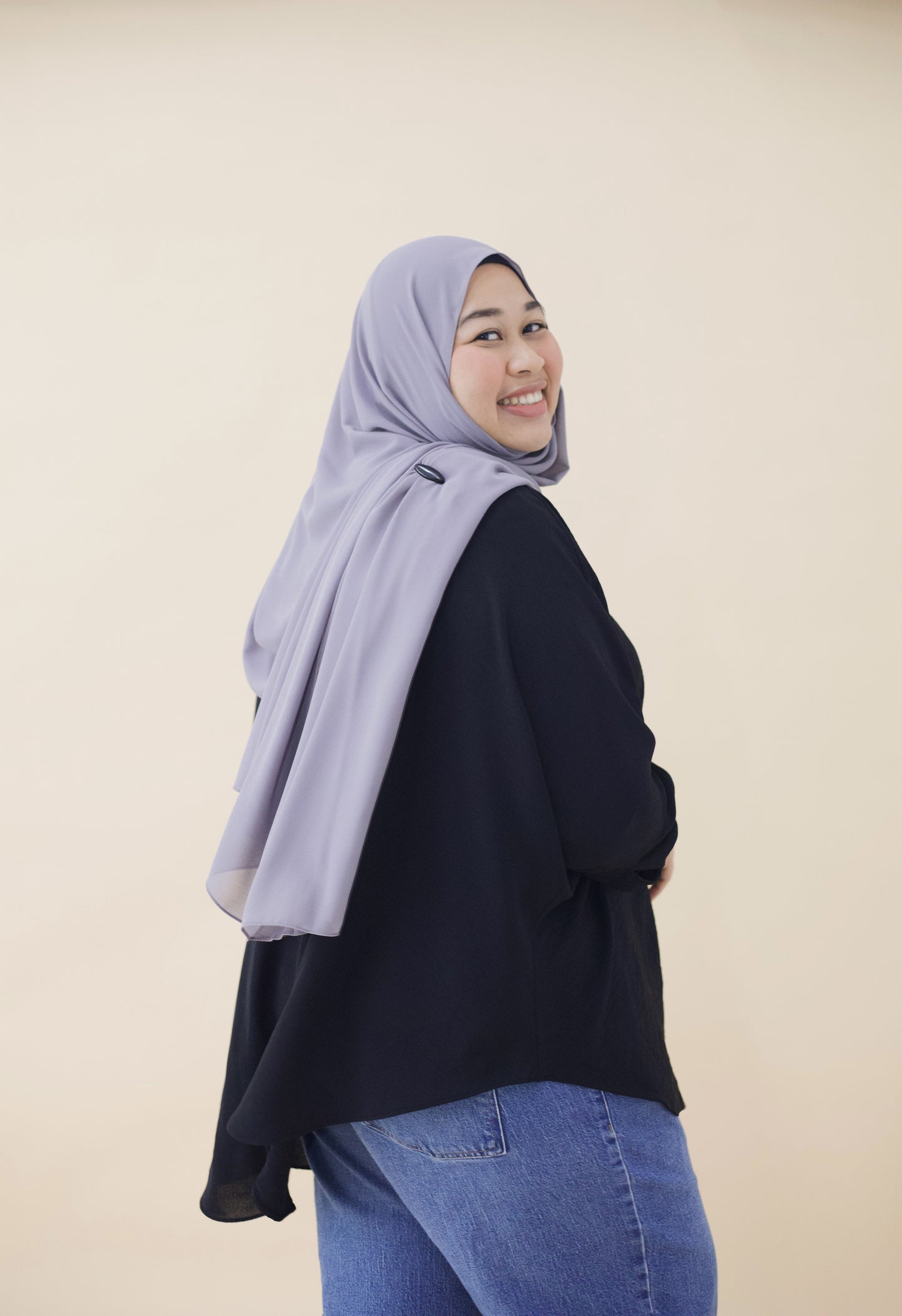 PREMIUM CHIFFON HIJAB - LIGHT GREY