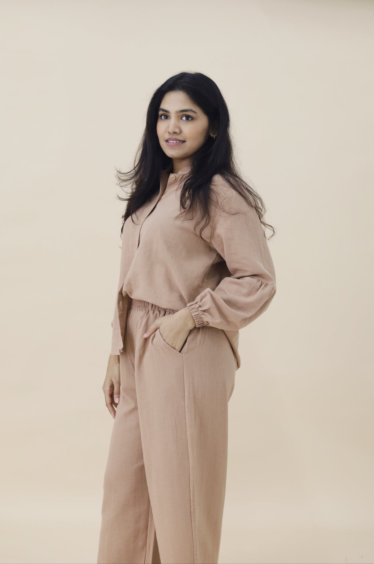 AMANI PANT SET - SAND