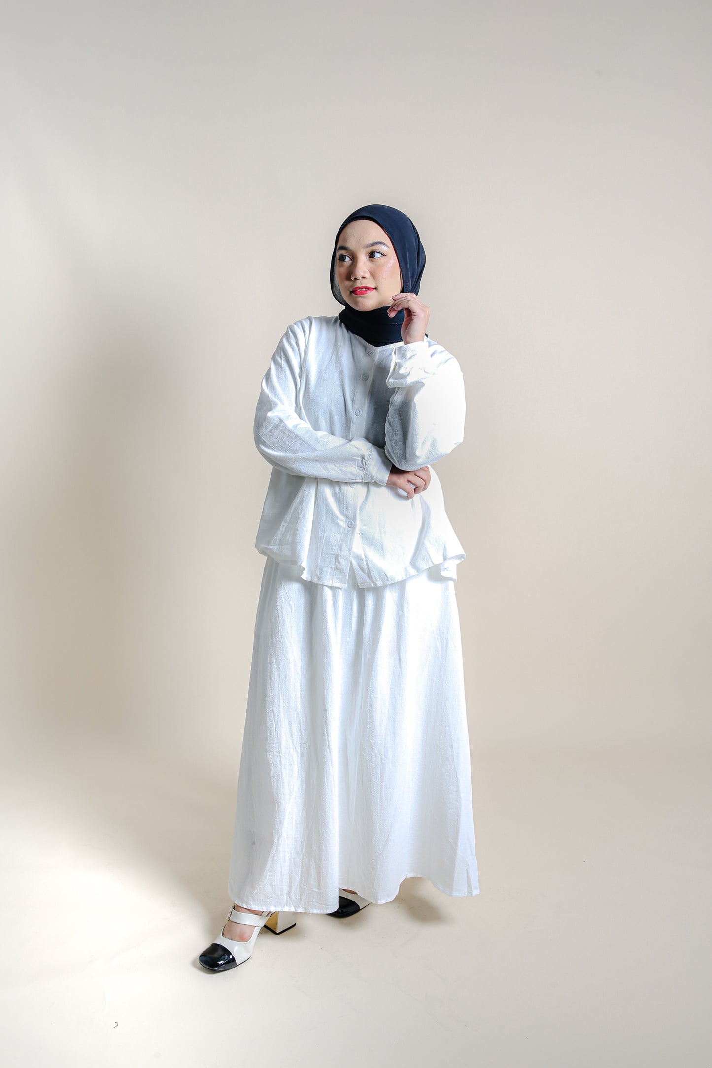 LUNA SKIRT SET - WHITE