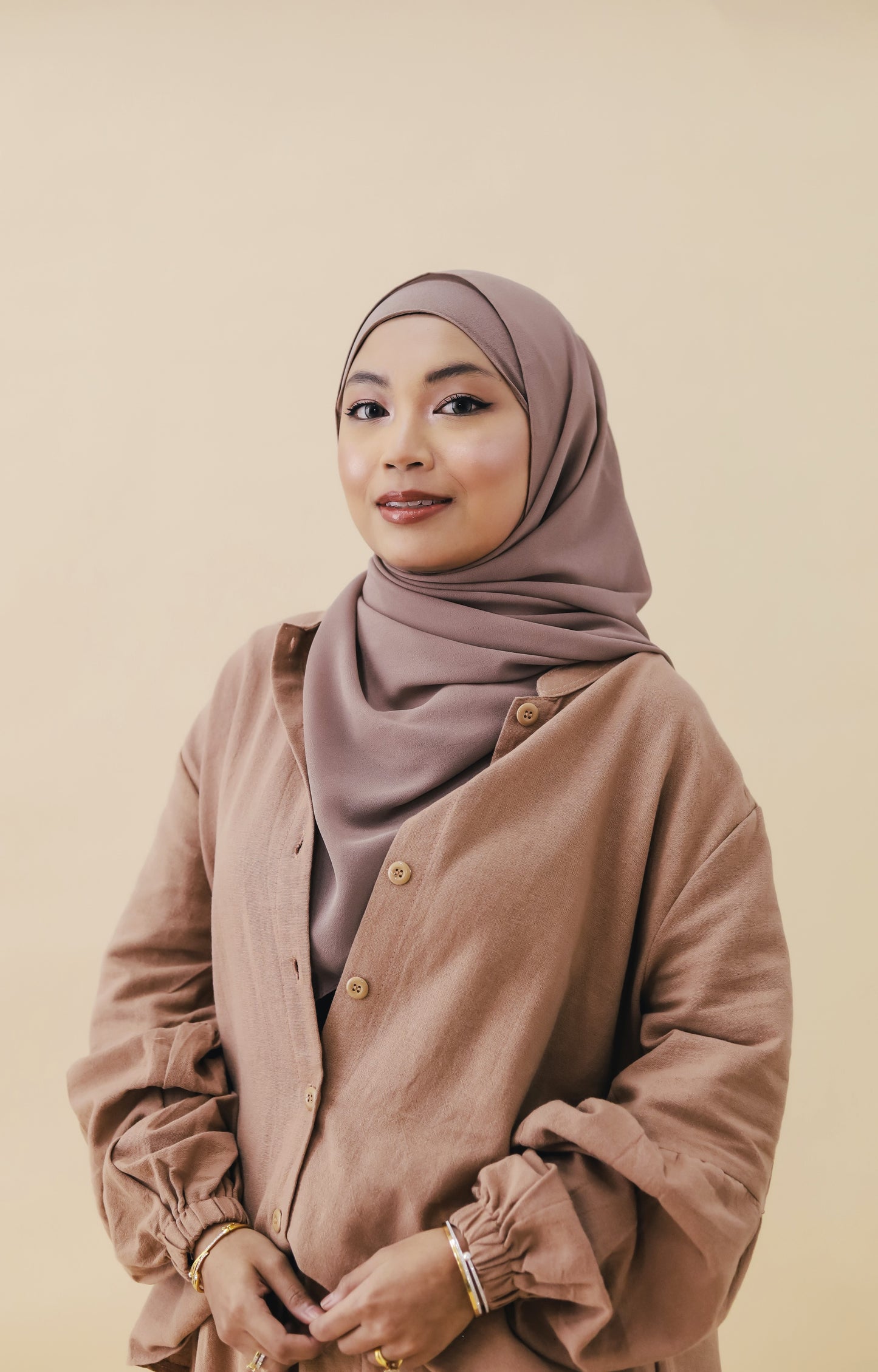 NORMAL CHIFFON HIJAB - KHAKI