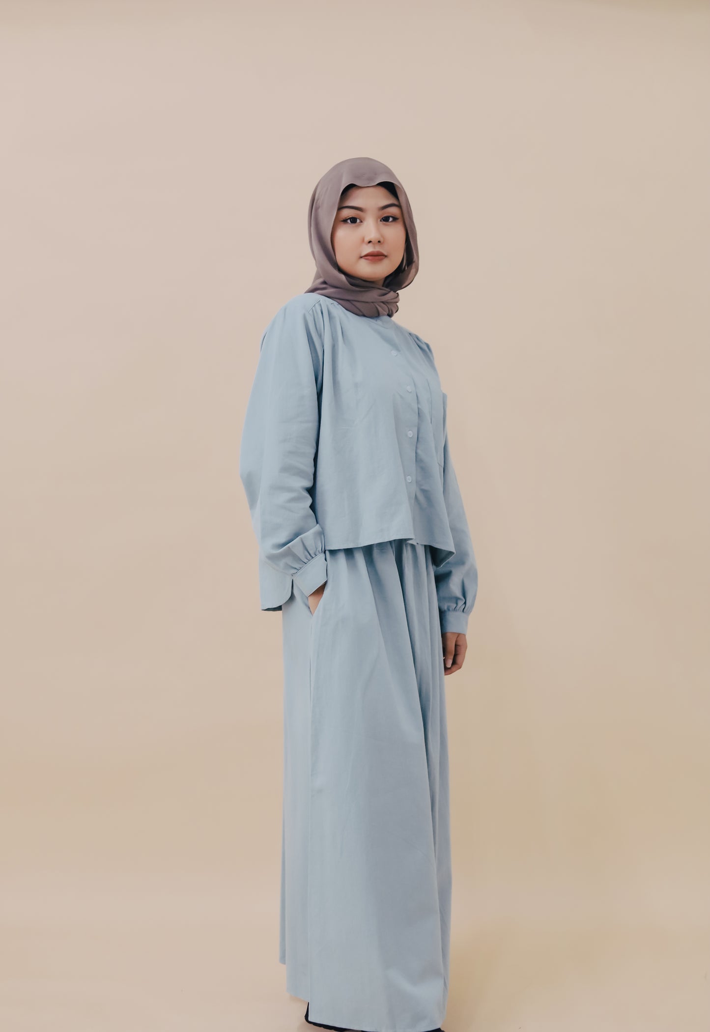 BESMA SKIRT SET - SKY BLUE