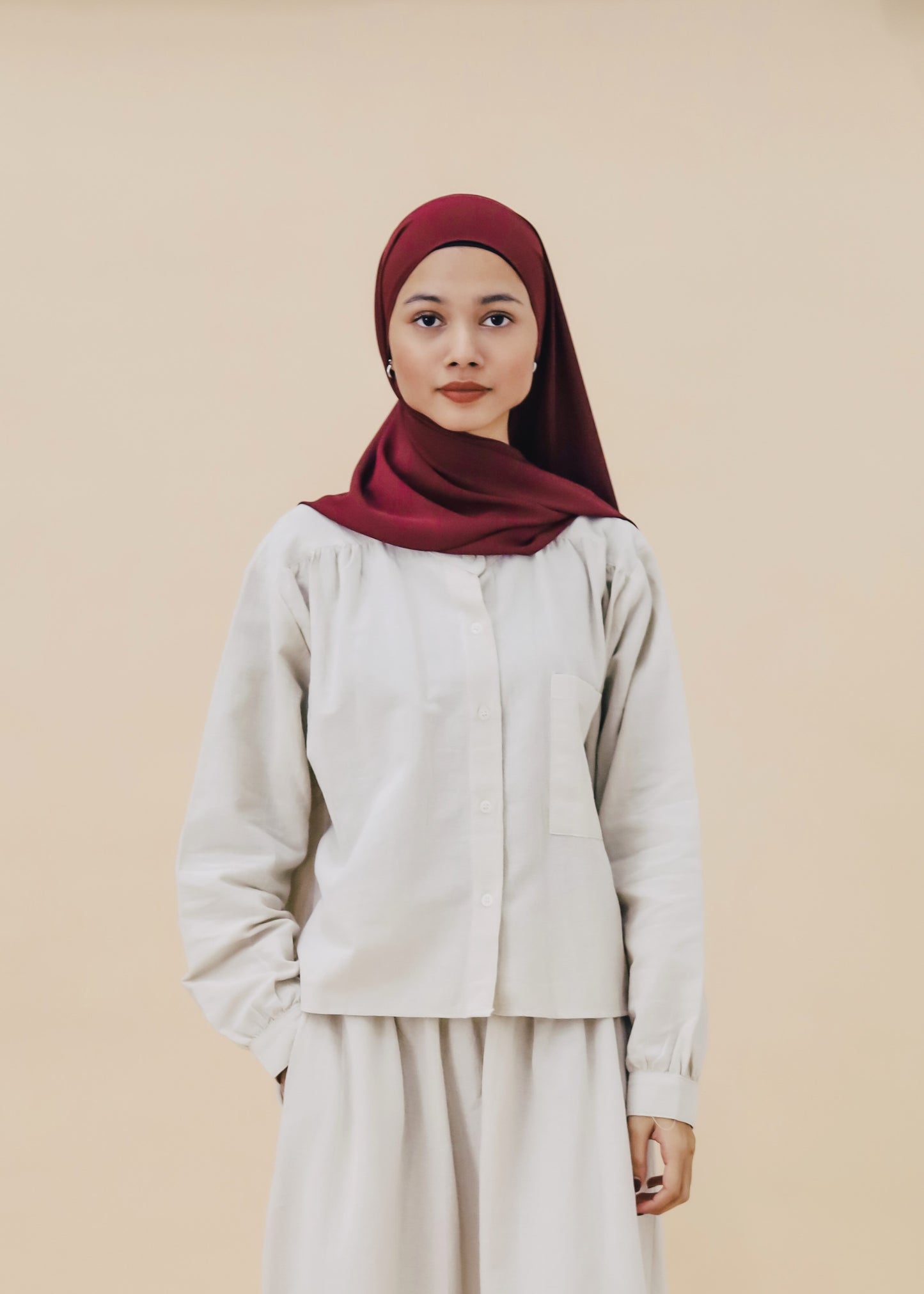 NORMAL CHIFFON HIJAB - ROSEWOOD