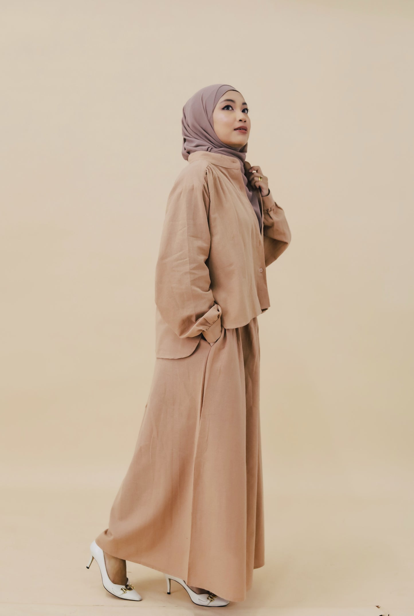 BESMA SKIRT SET - SAND