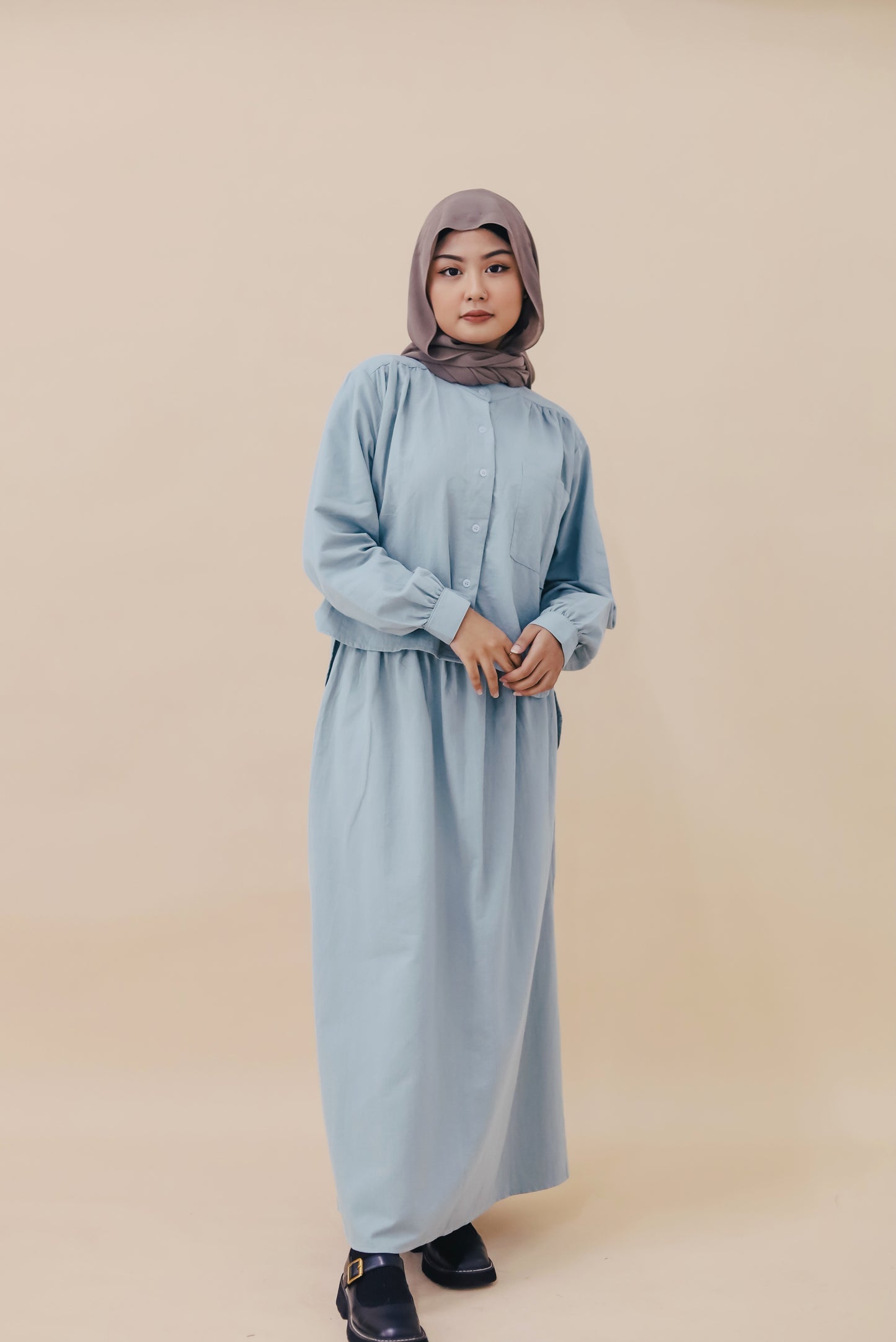BESMA SKIRT SET - SKY BLUE