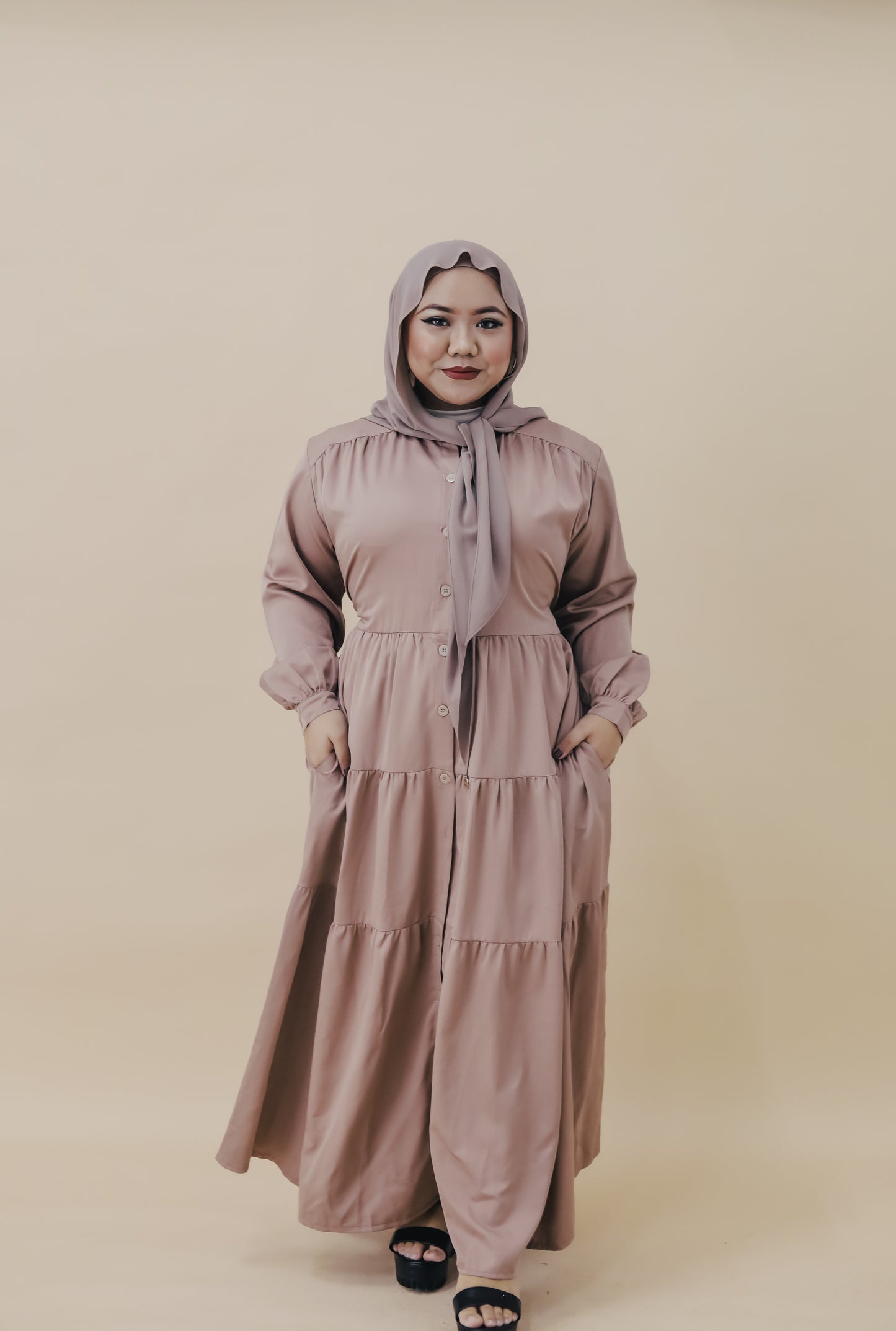 AMAL MAXI DRESS - LATTE