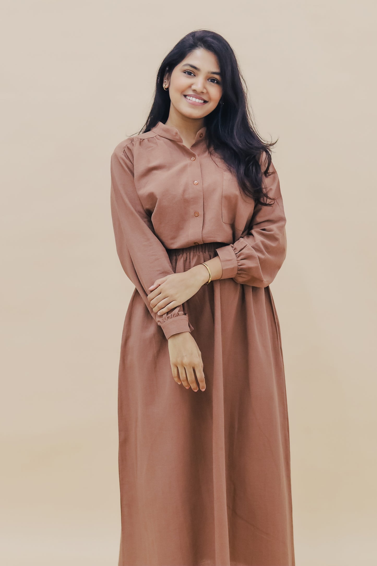 BESMA SKIRT SET - BROWN