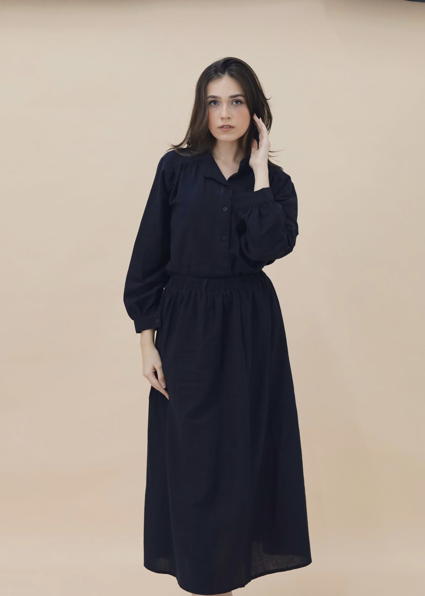 BESMA SKIRT SET - BLACK