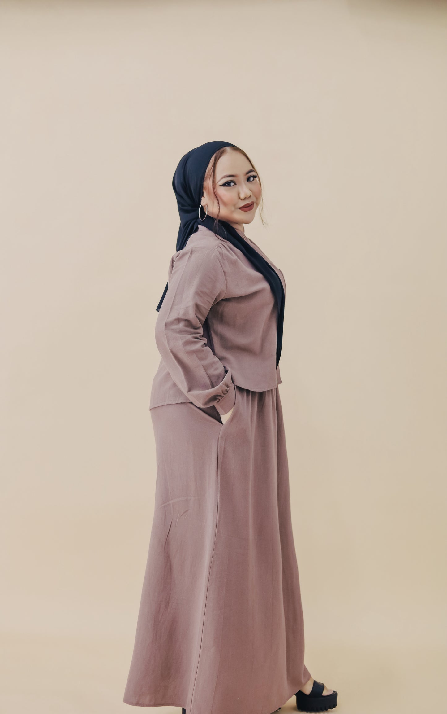 BESMA SKIRT SET - MAUVE