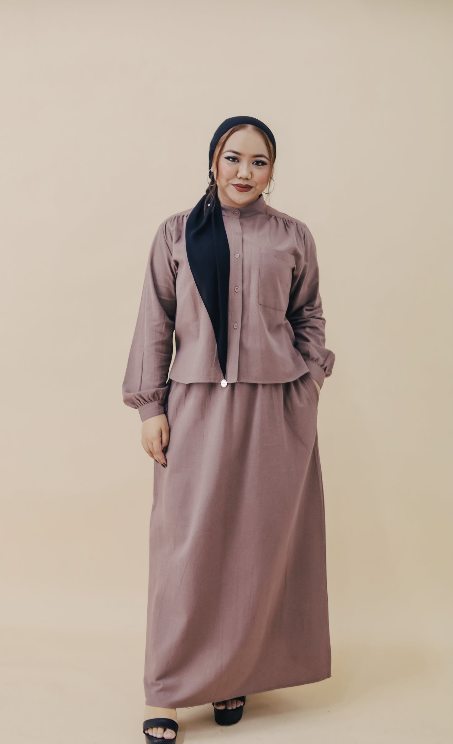 BESMA SKIRT SET - MAUVE