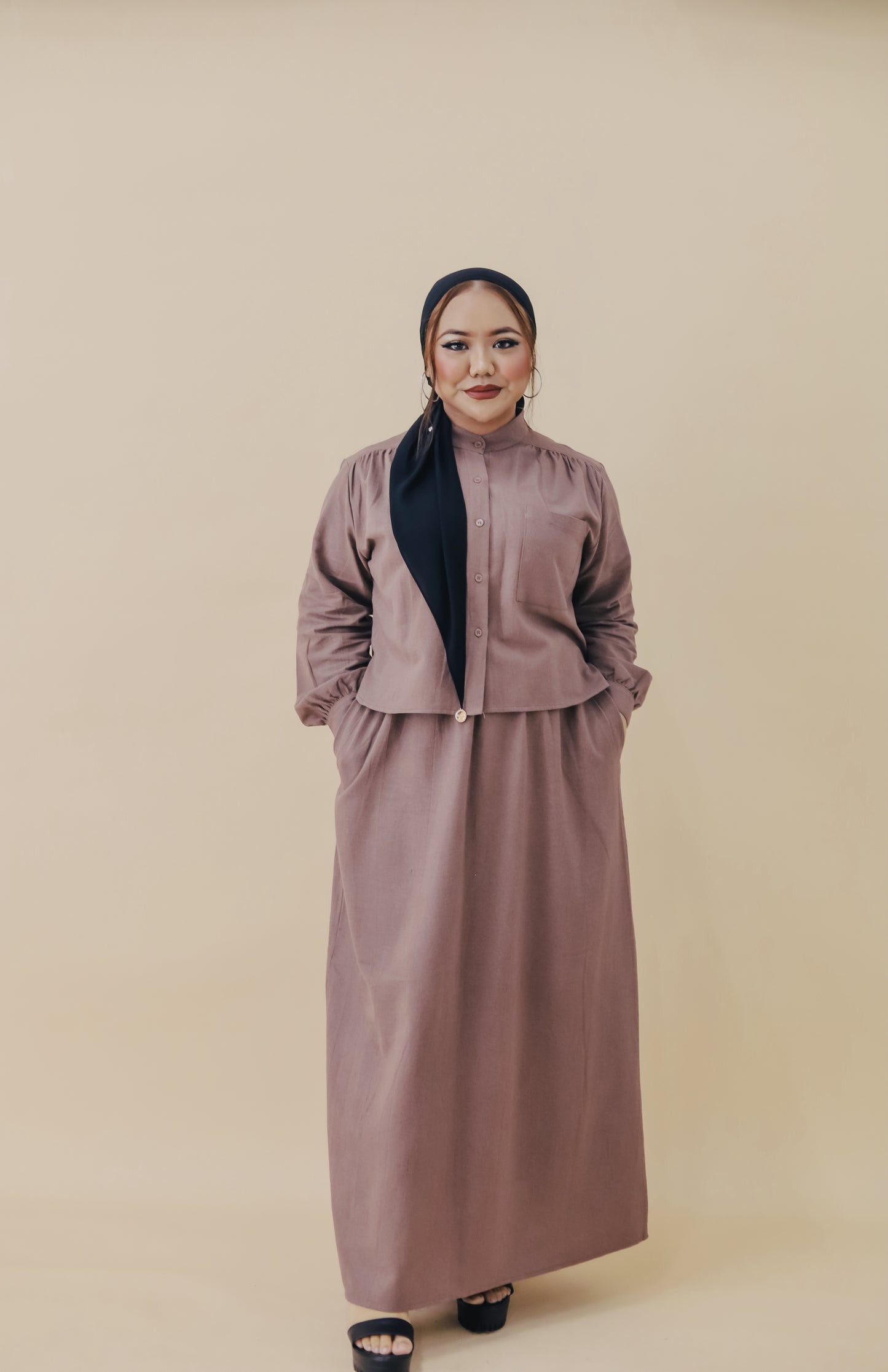 BESMA SKIRT SET - MAUVE