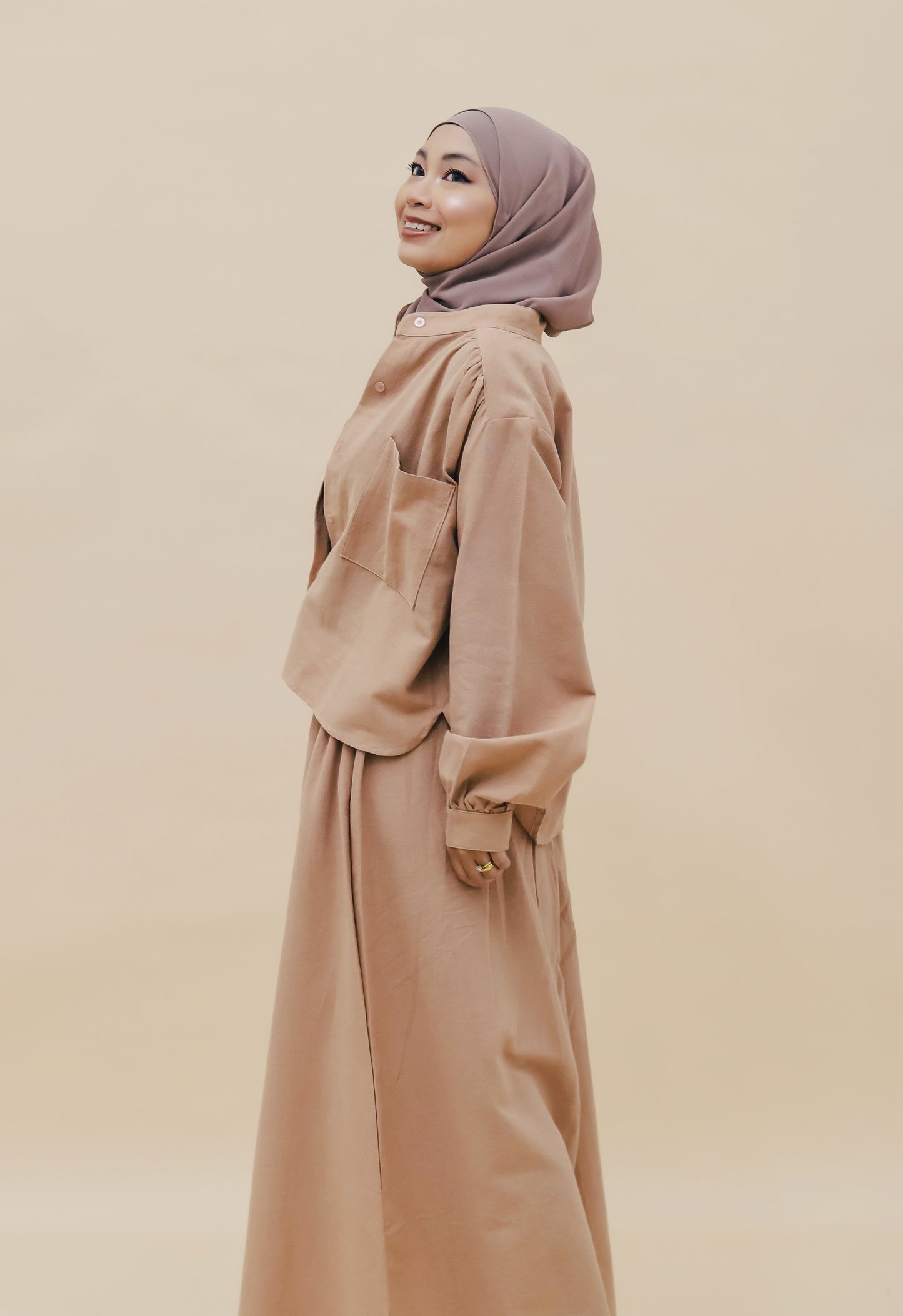 BESMA SKIRT SET - SAND