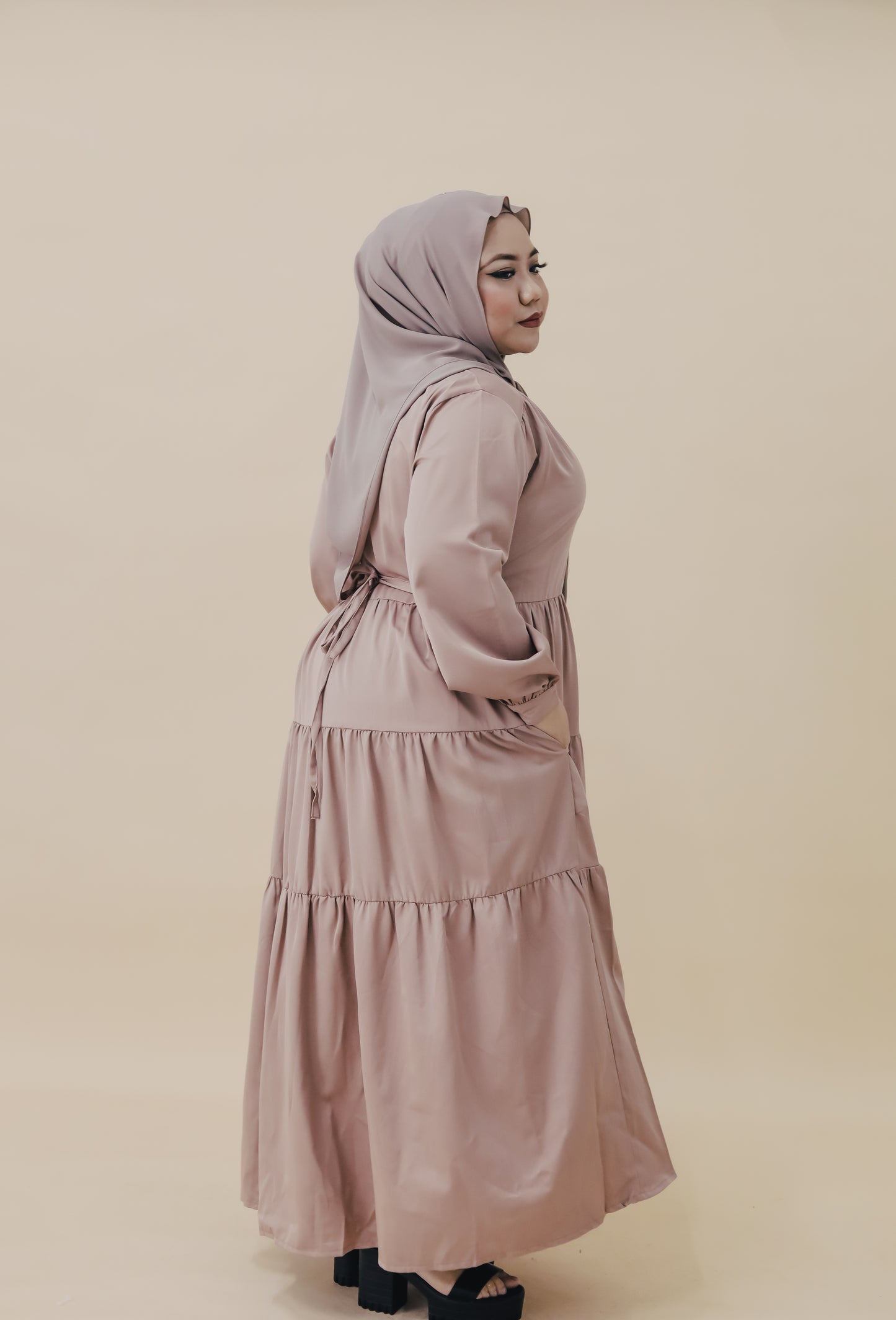 AMAL MAXI DRESS - LATTE