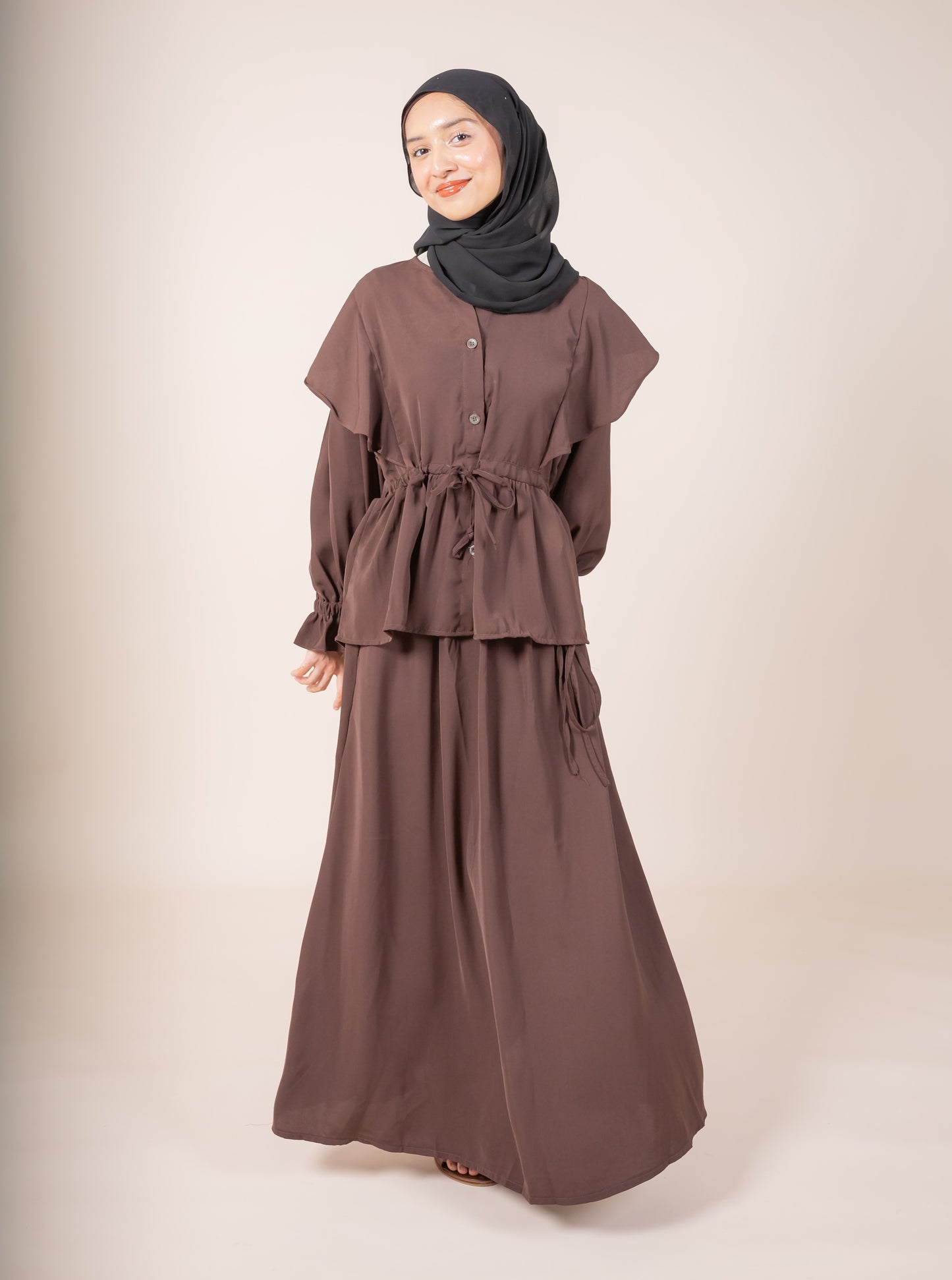 CHAZIA SKIRT SET - BRUNETTE