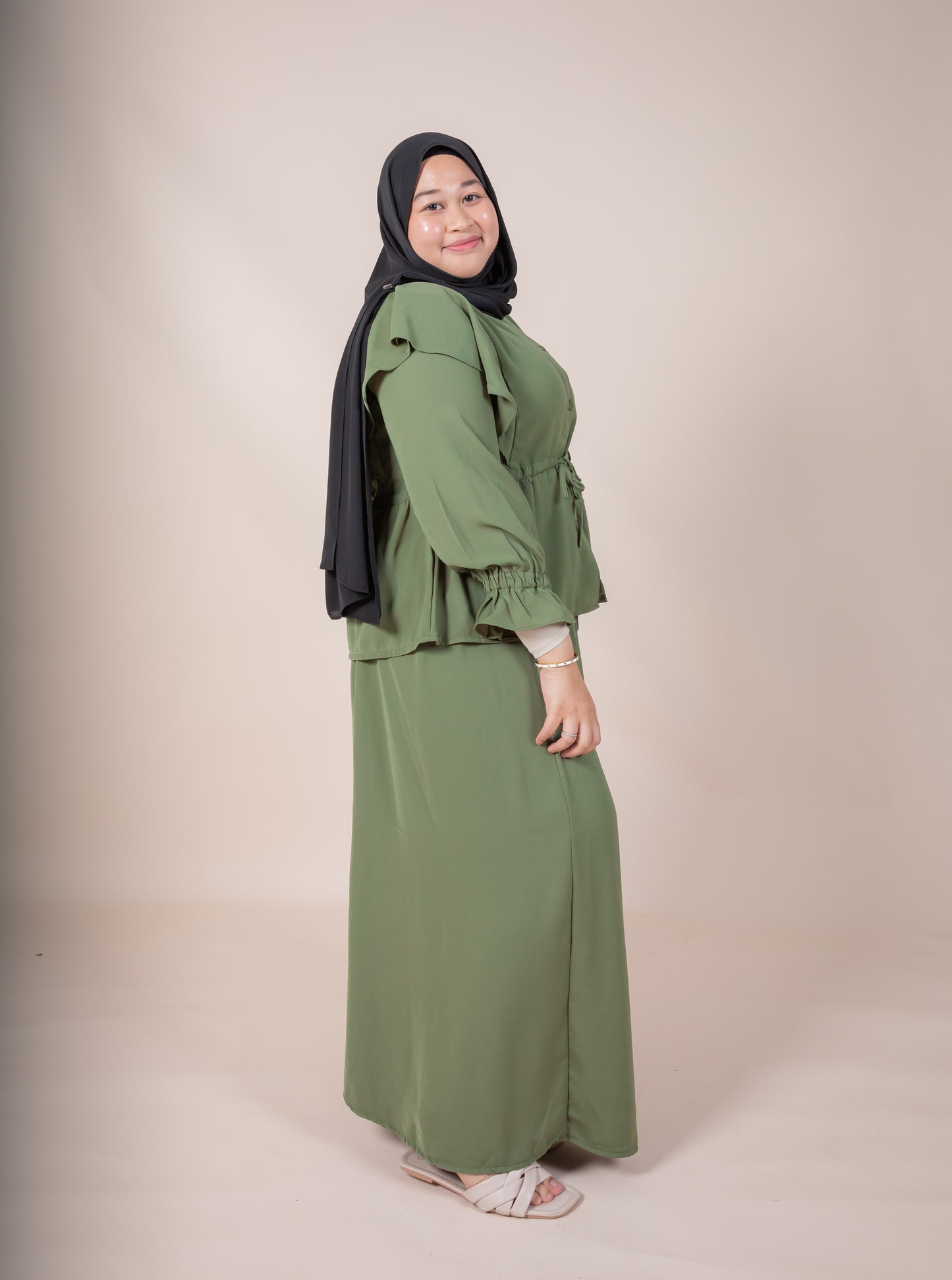CHAZIA SKIRT SET - FERN GREEN