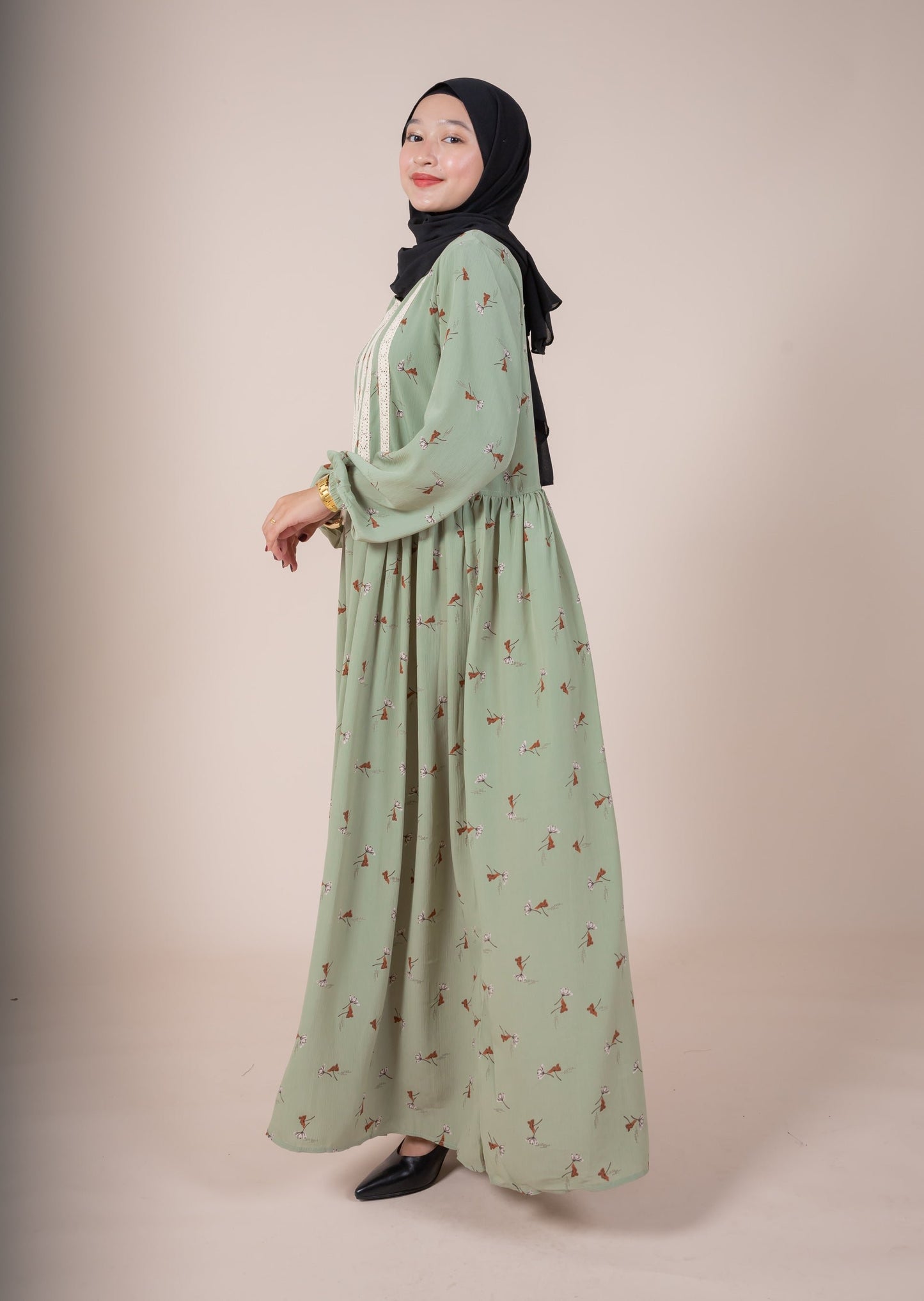 DAHA MAXI DRESS - SAGE