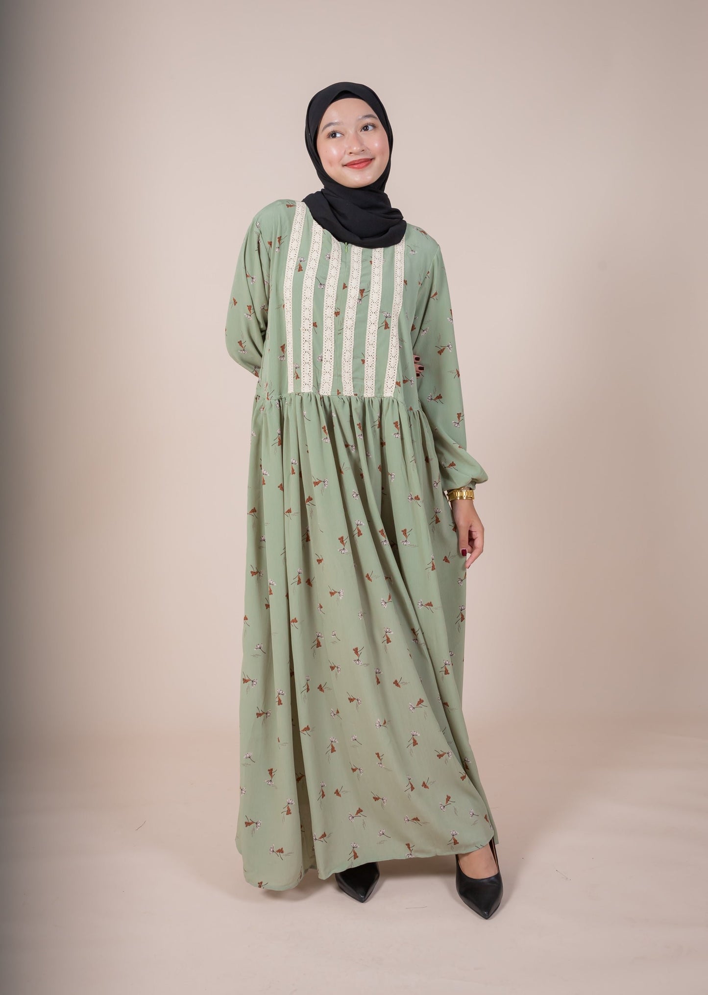 DAHA MAXI DRESS - SAGE