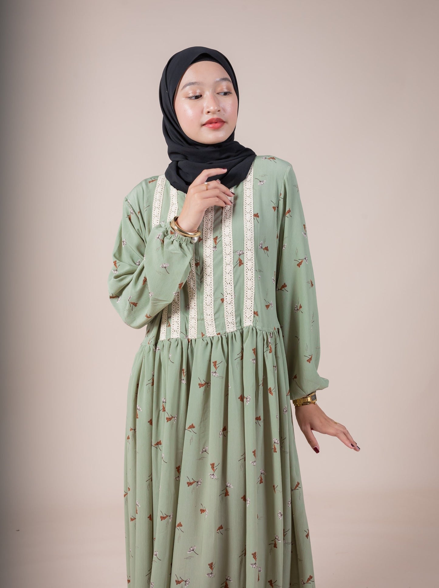 DAHA MAXI DRESS - SAGE
