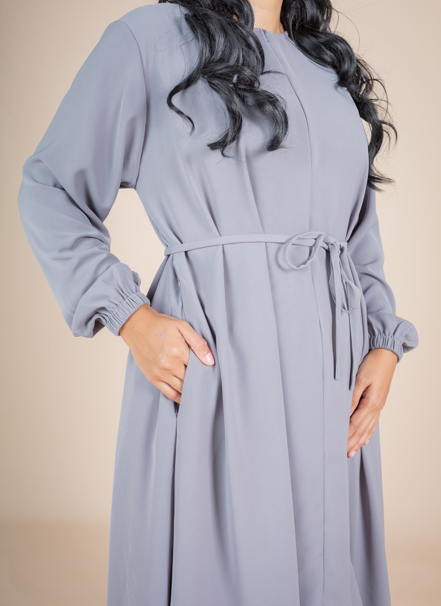 ILINA SKIRT SET - BLUE GREY