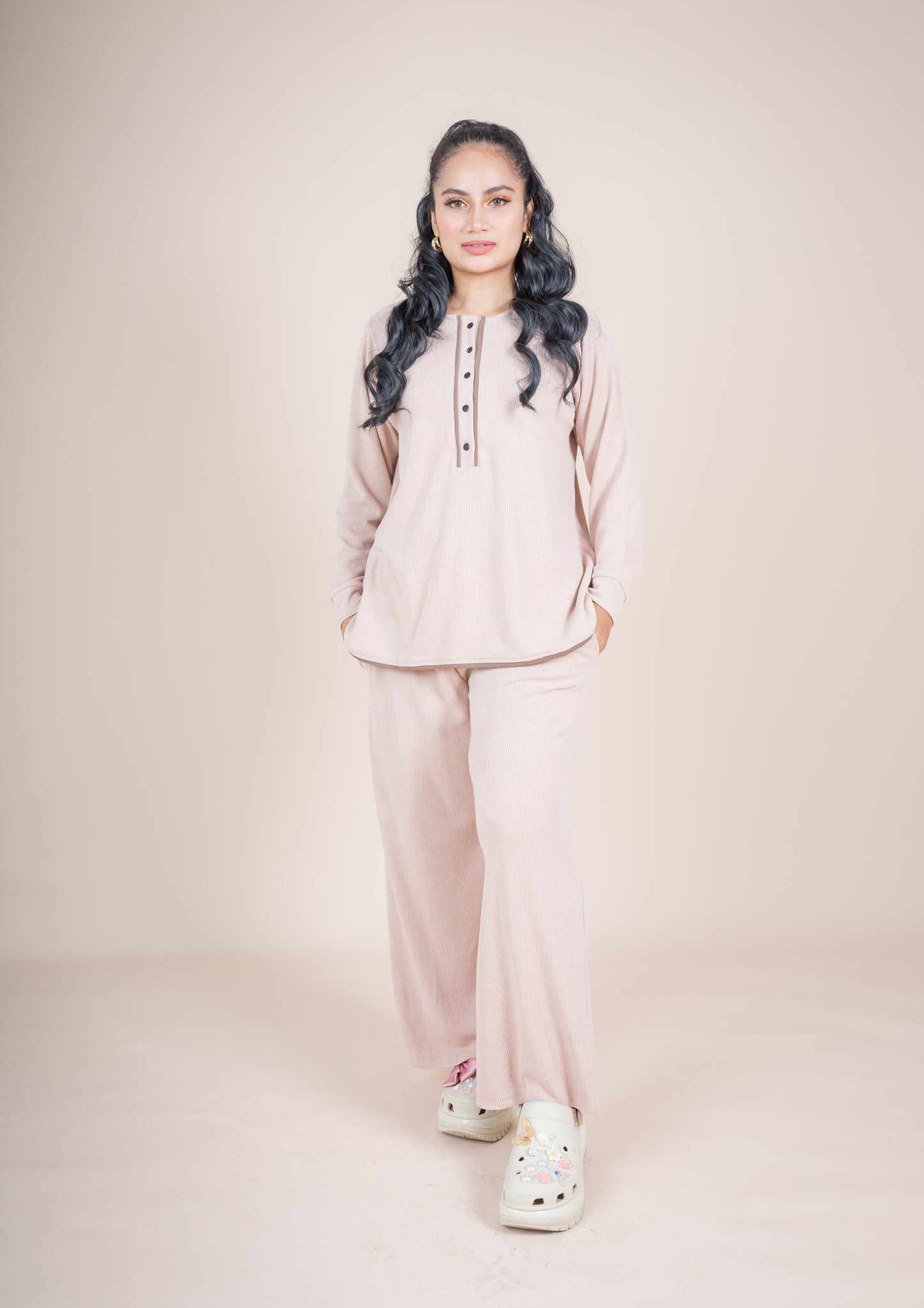 JEHAN PANT SET - BEIGE