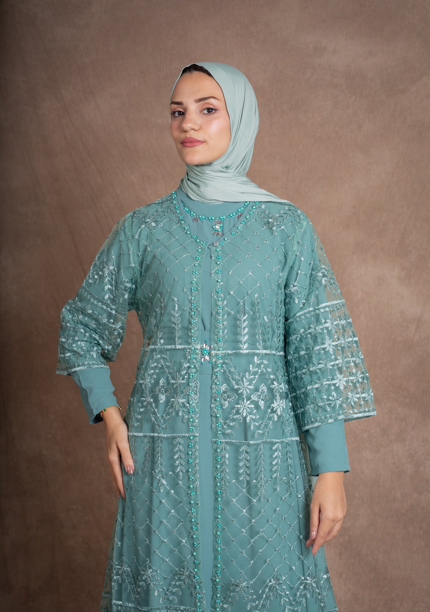 SATIN MODAL HIJAB - MINT GREEN