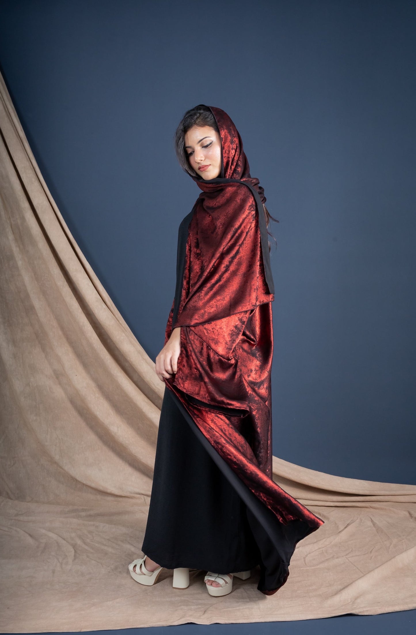 MALIKA ABAYA - CHERRY RED