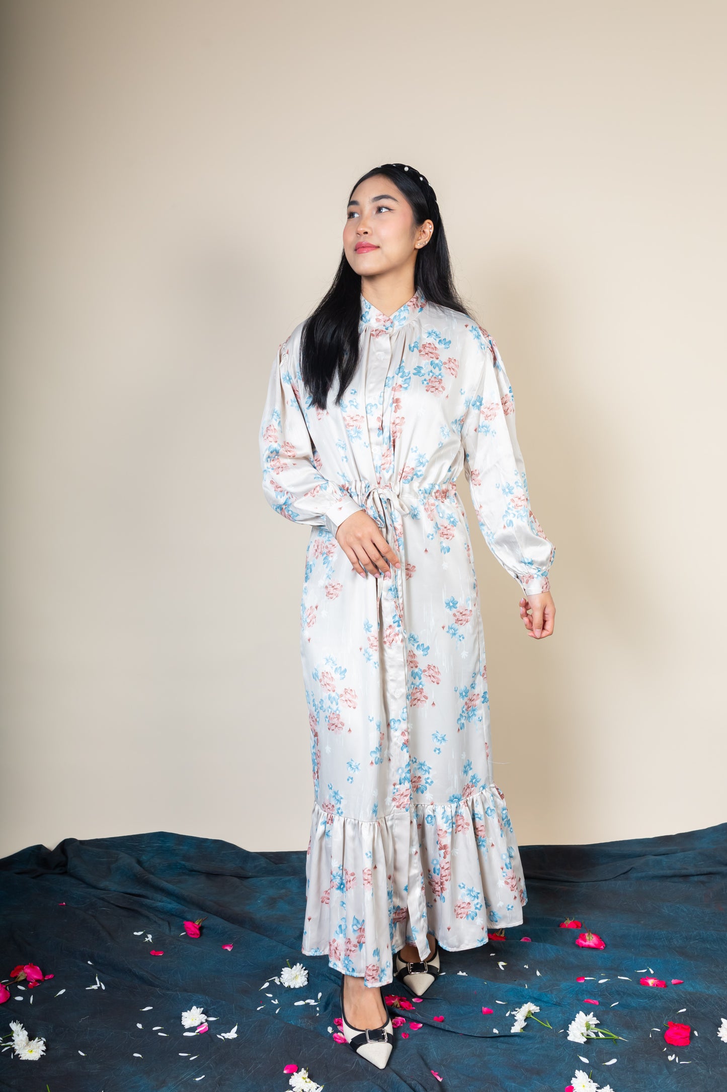 FAYE MAXI DRESS - CLOUD