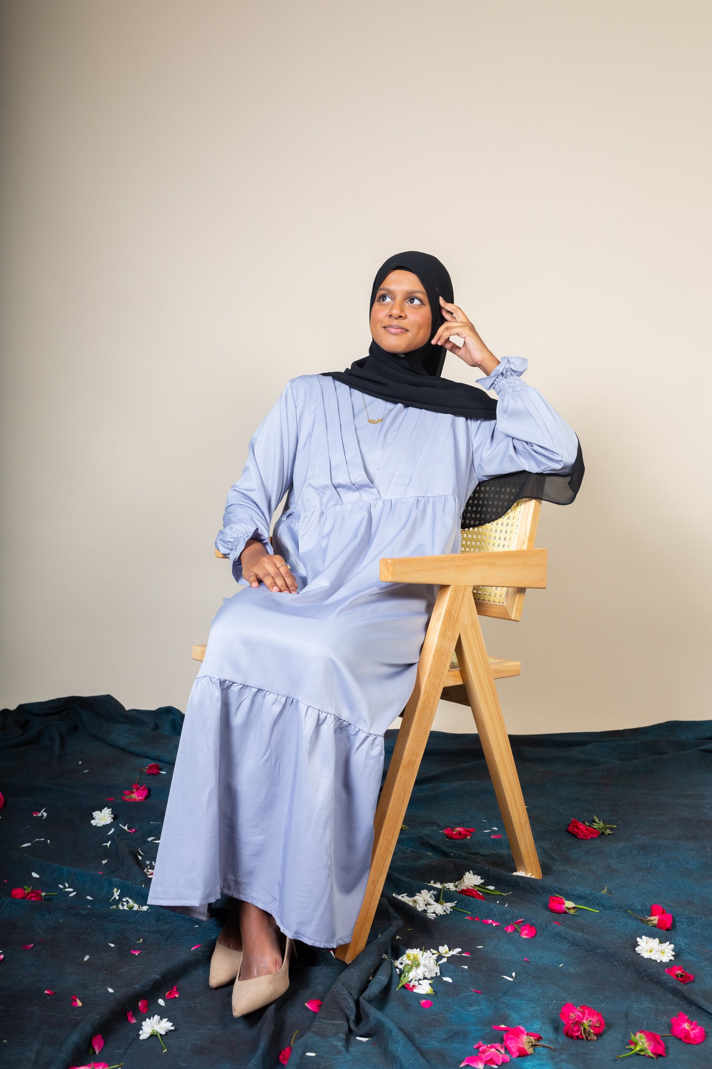 ELMIRA MAXI DRESS - SKY