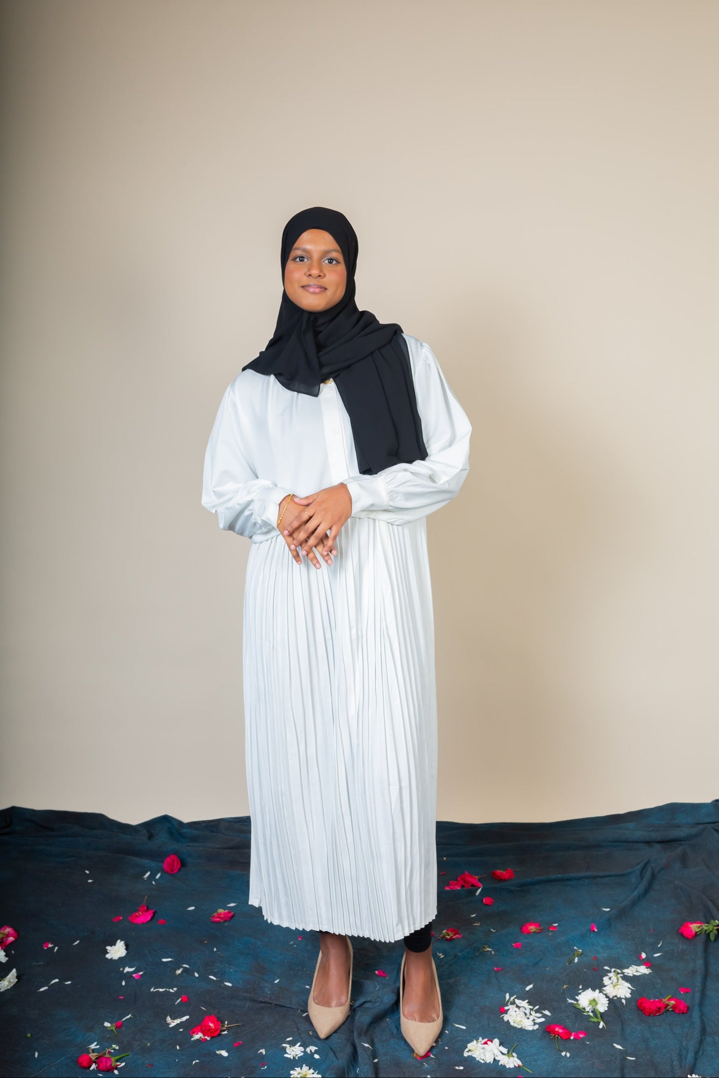 GULNAR MAXI DRESS - WHITE