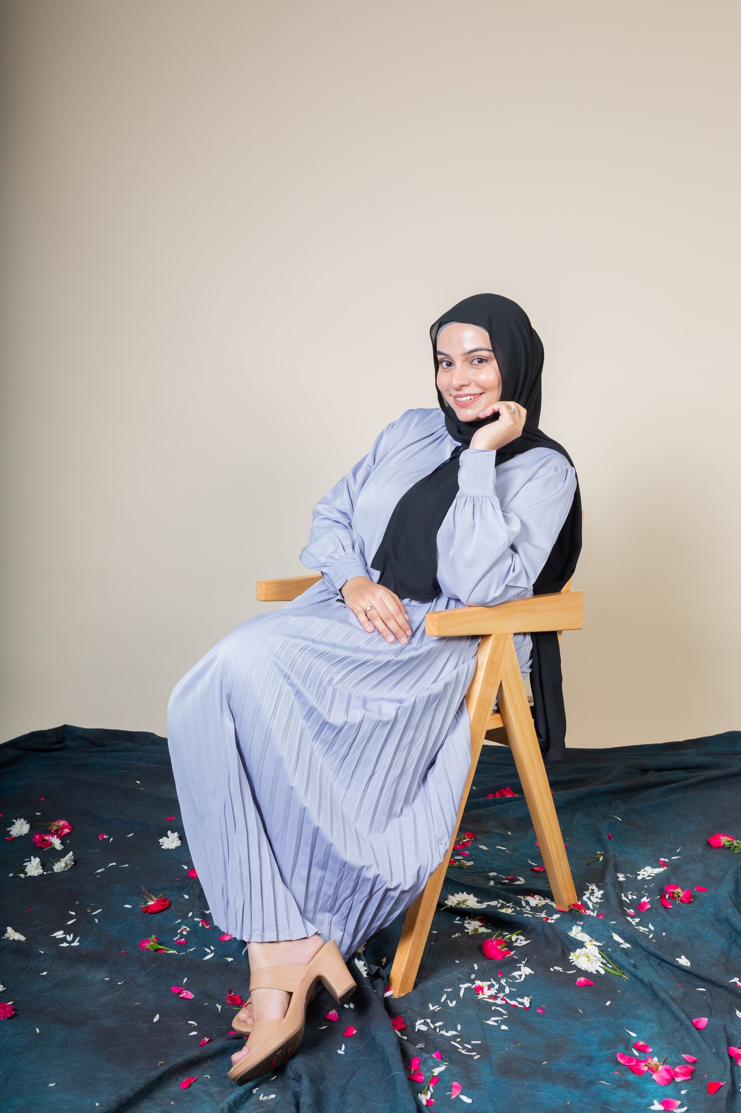 GULNAR MAXI DRESS - SKY