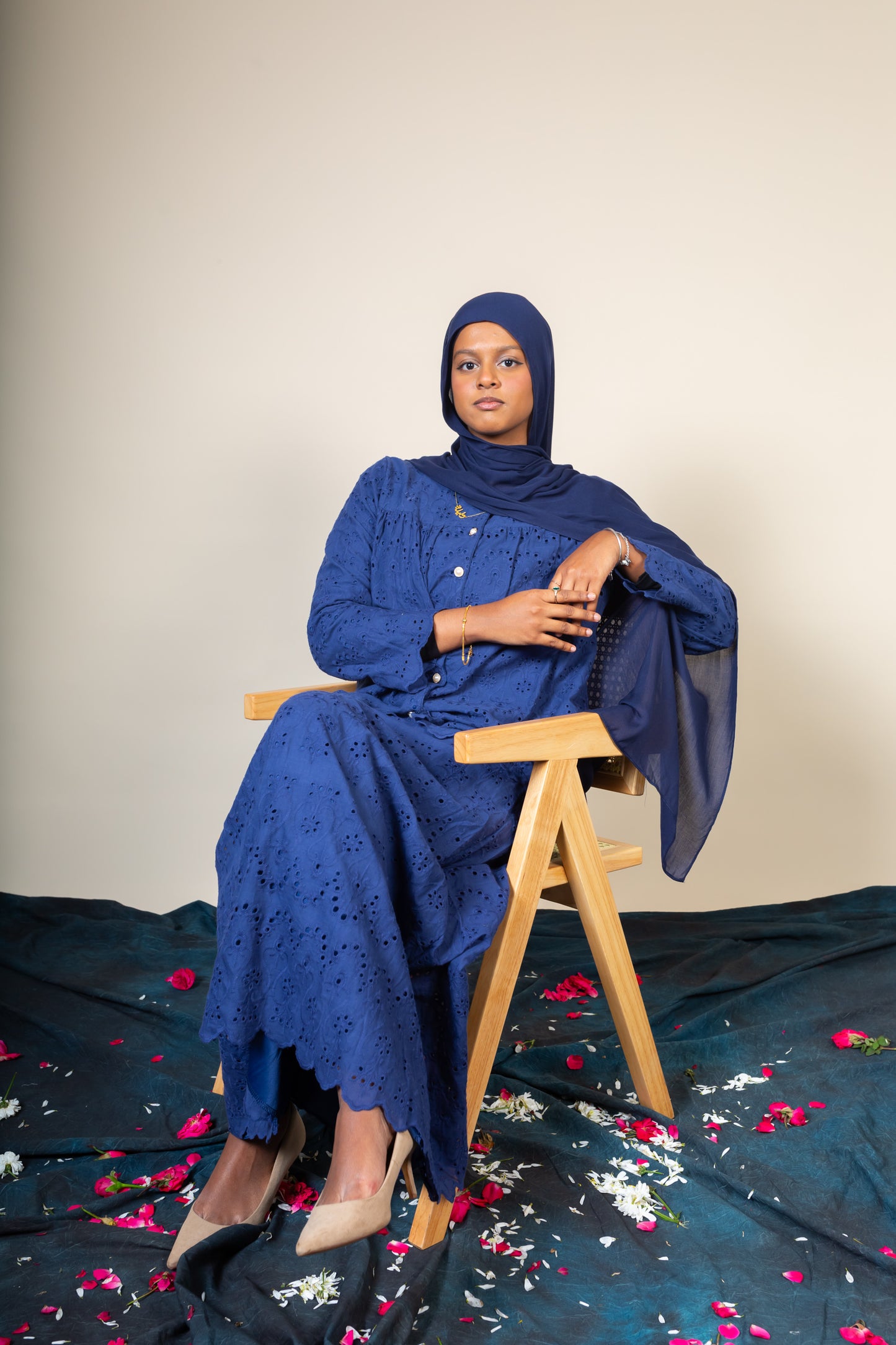MAHEEN SKIRT SET - ROYAL BLUE