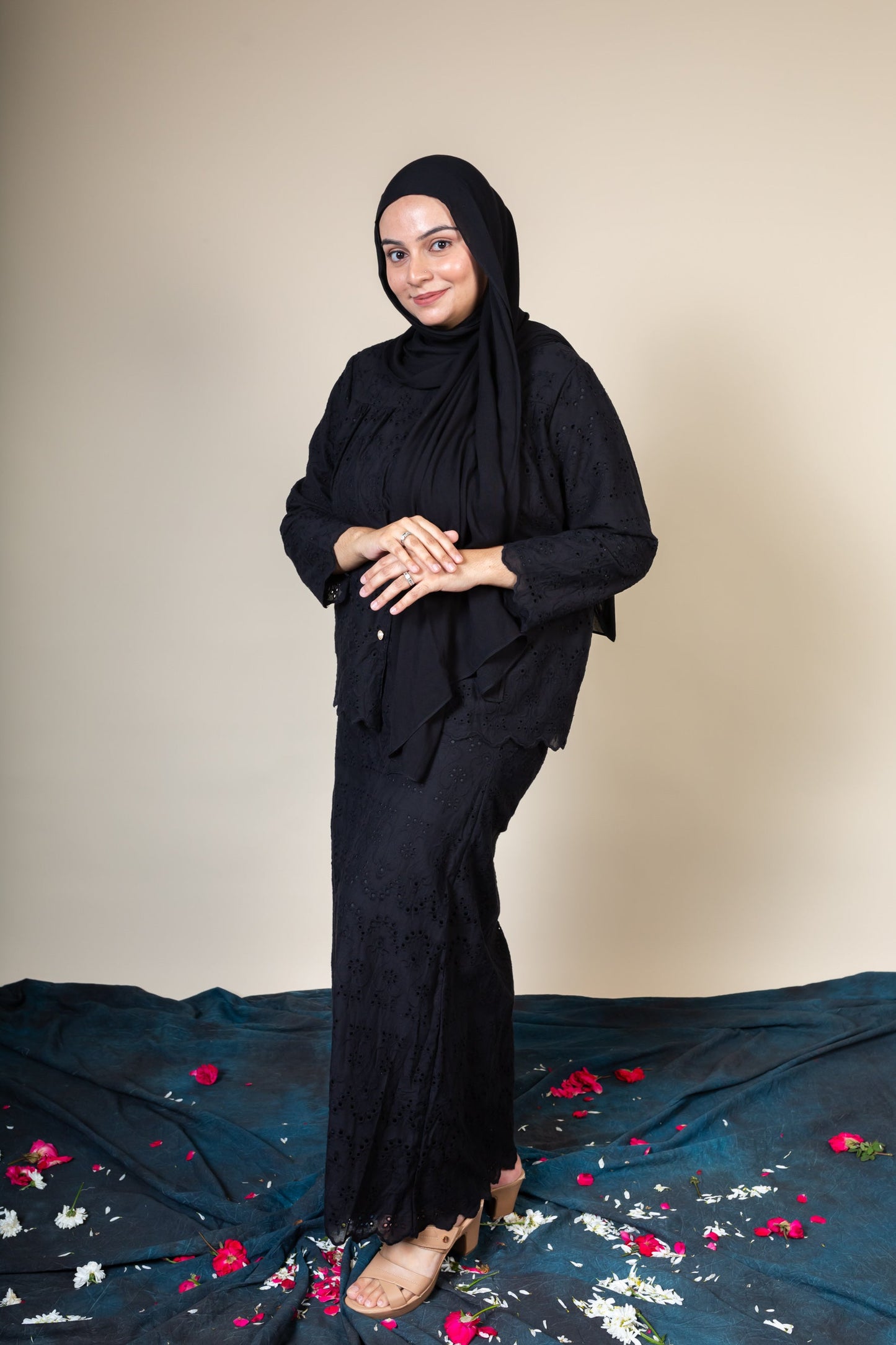 MAHEEN SKIRT SET - BLACK