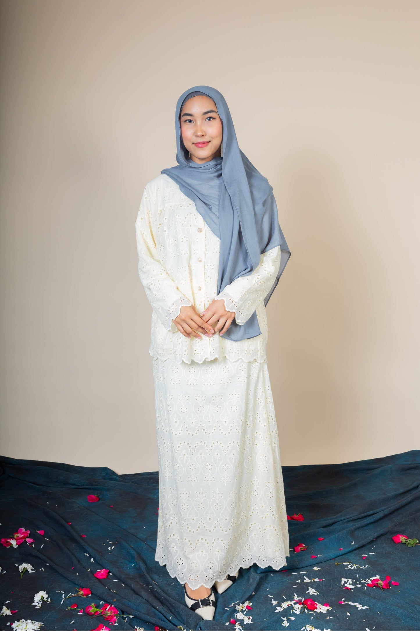 MAHEEN SKIRT SET - BUTTER CREAM