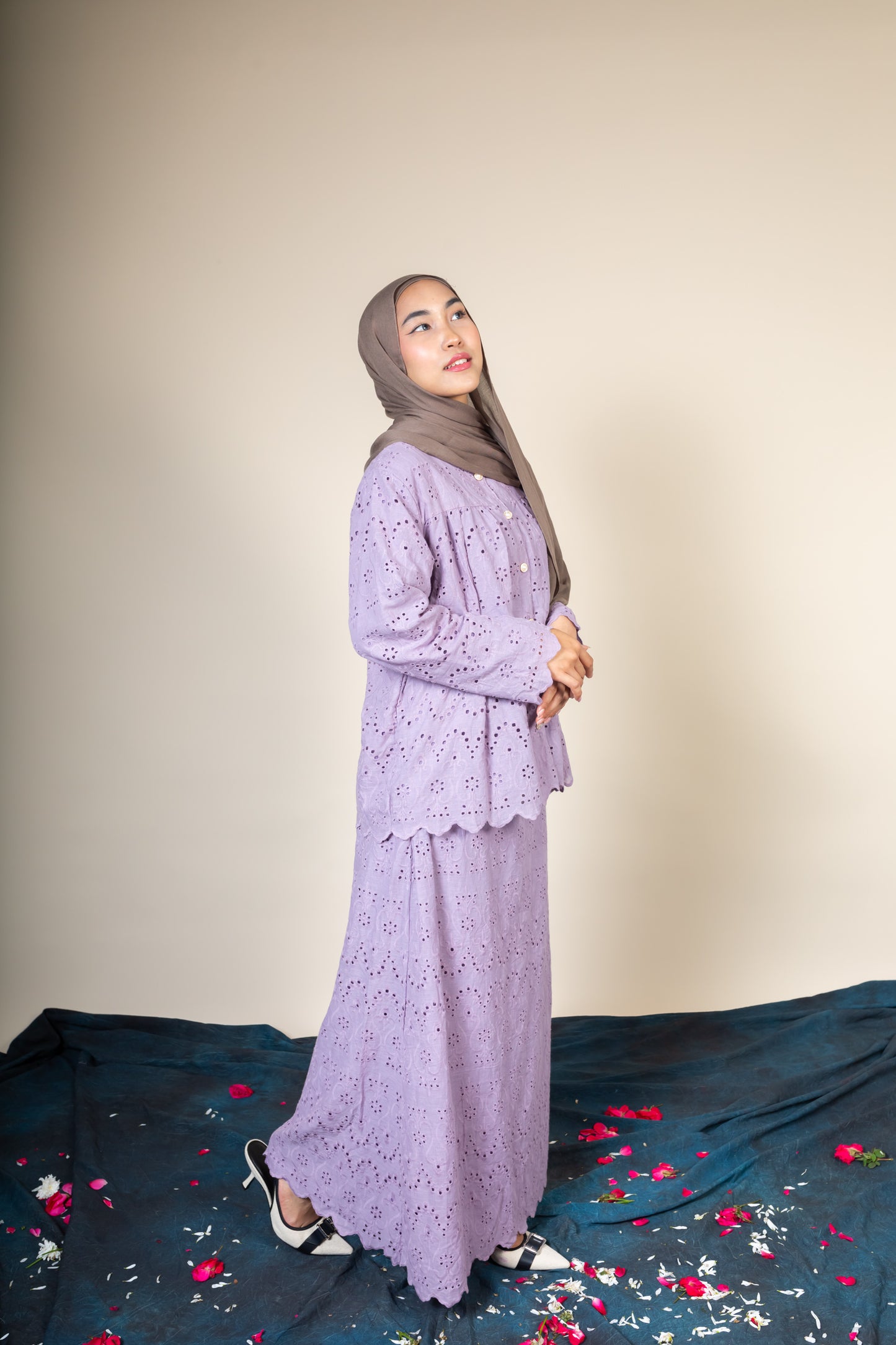 MAHEEN SKIRT SET - LAVENDER