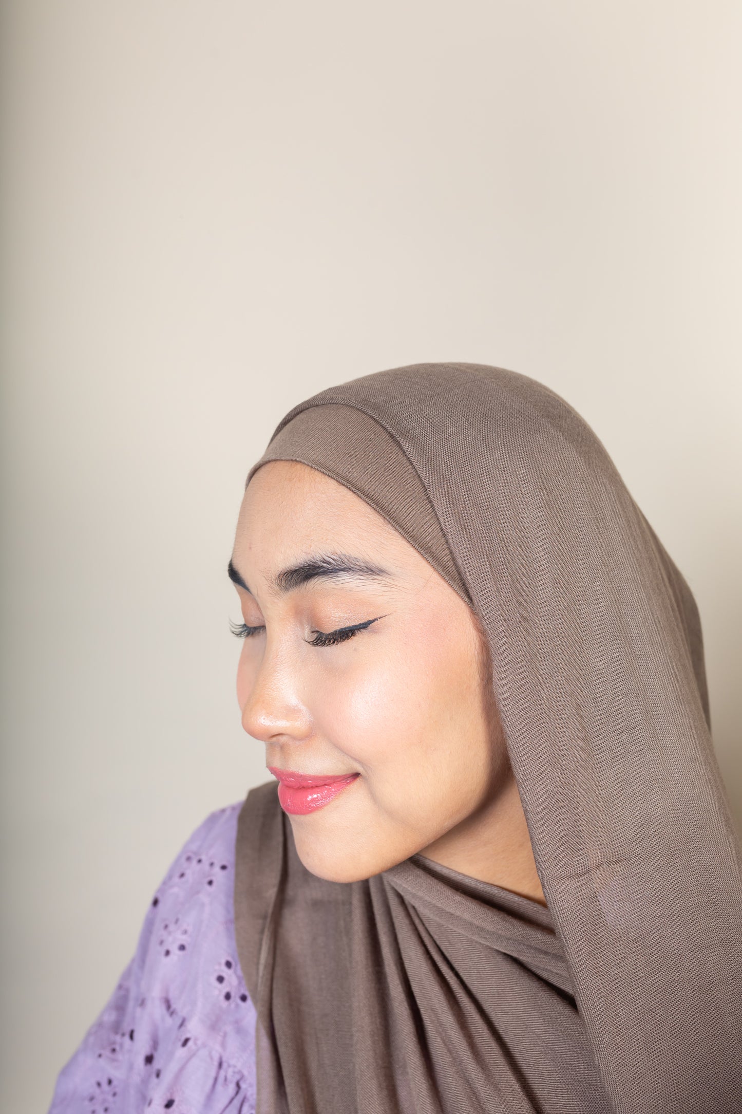 BAMBOO MODAL HIJAB WITH MATCHING INNER CAP - CEDAR