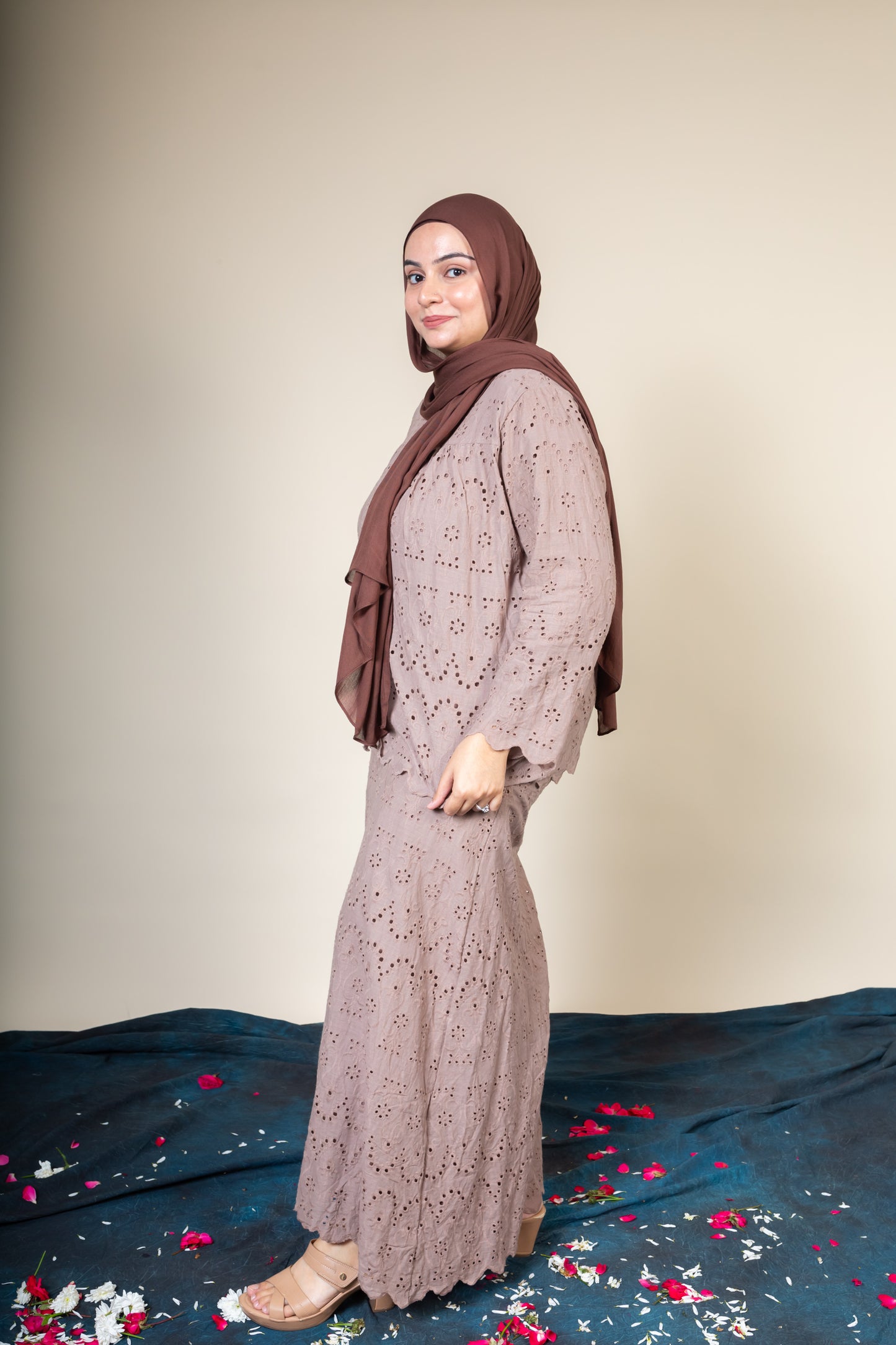 MAHEEN SKIRT SET - WALNUT