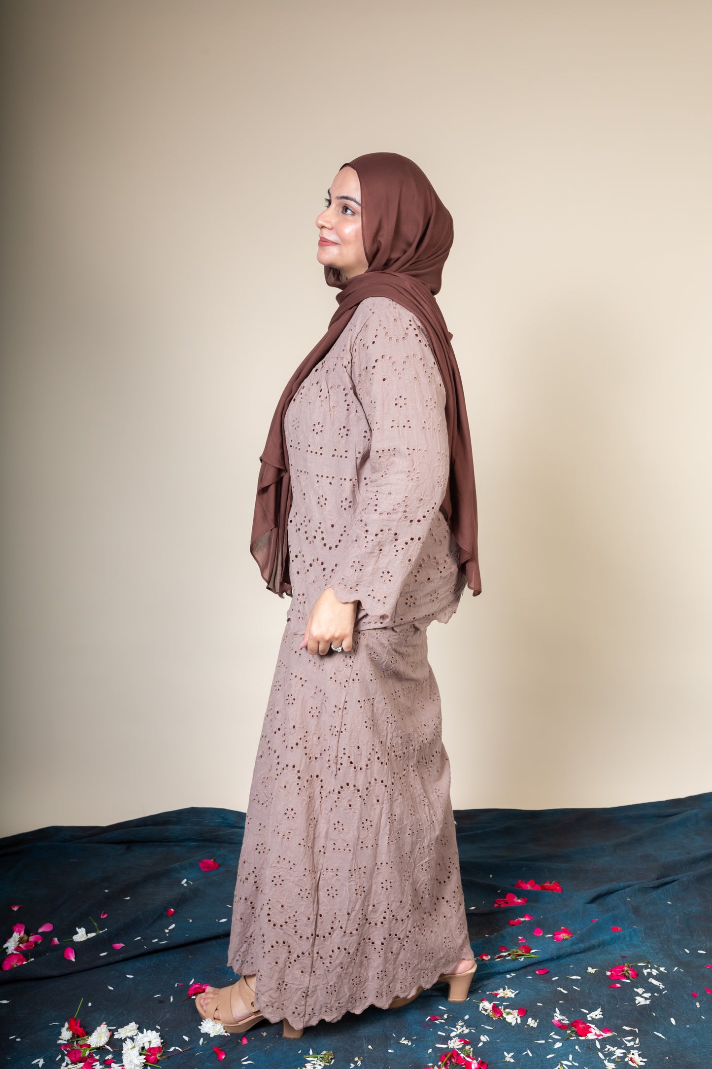 MAHEEN SKIRT SET - WALNUT