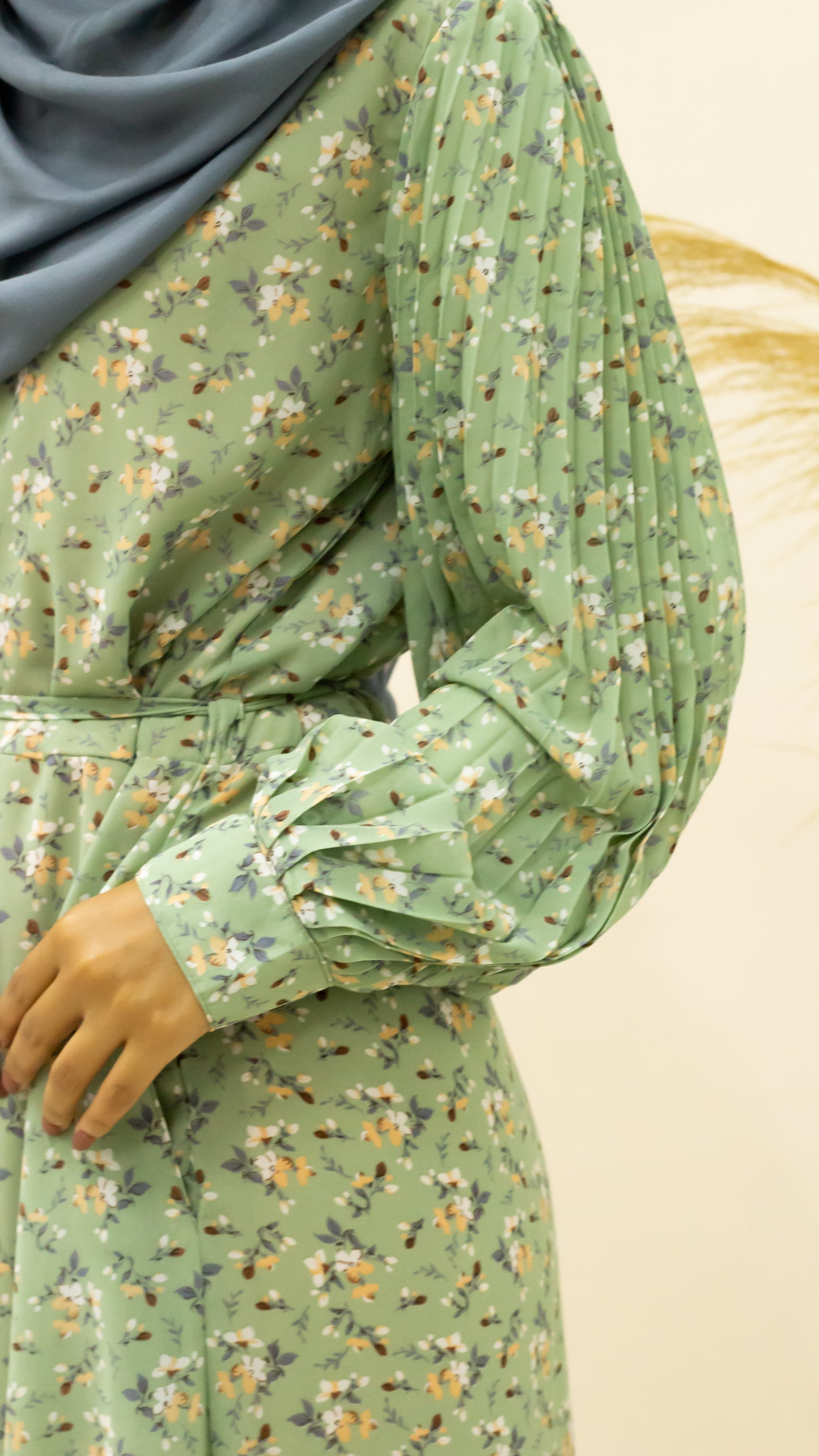 BAIZA MAXI DRESS - SAGE