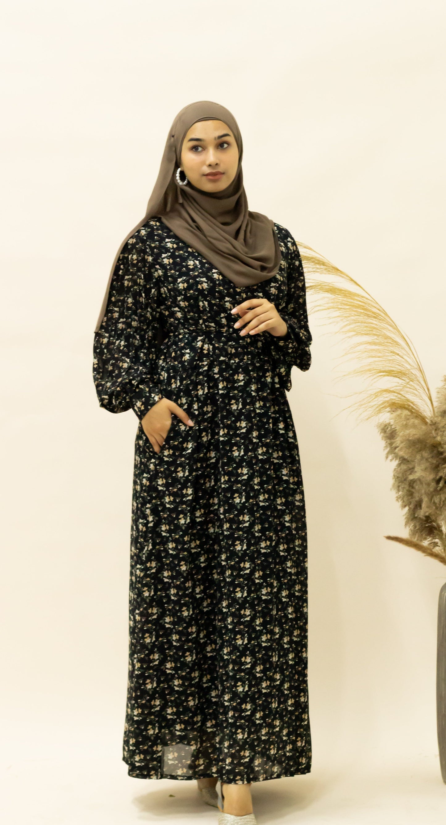 BAIZA MAXI DRESS - BLACK