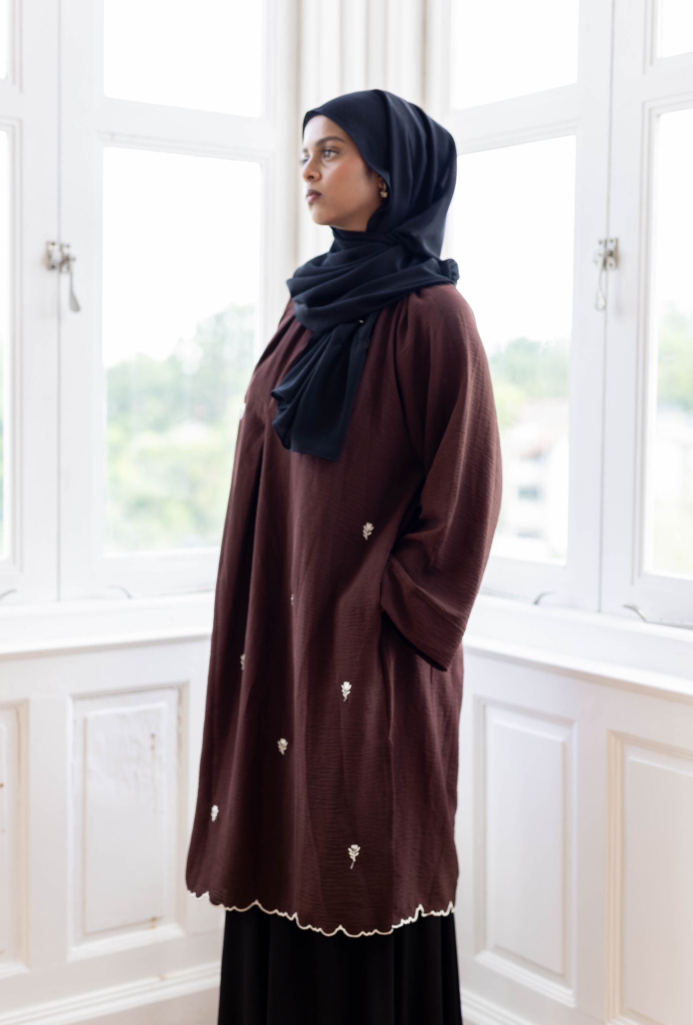 ZAYRA MIDI DRESS - BRUNETTE