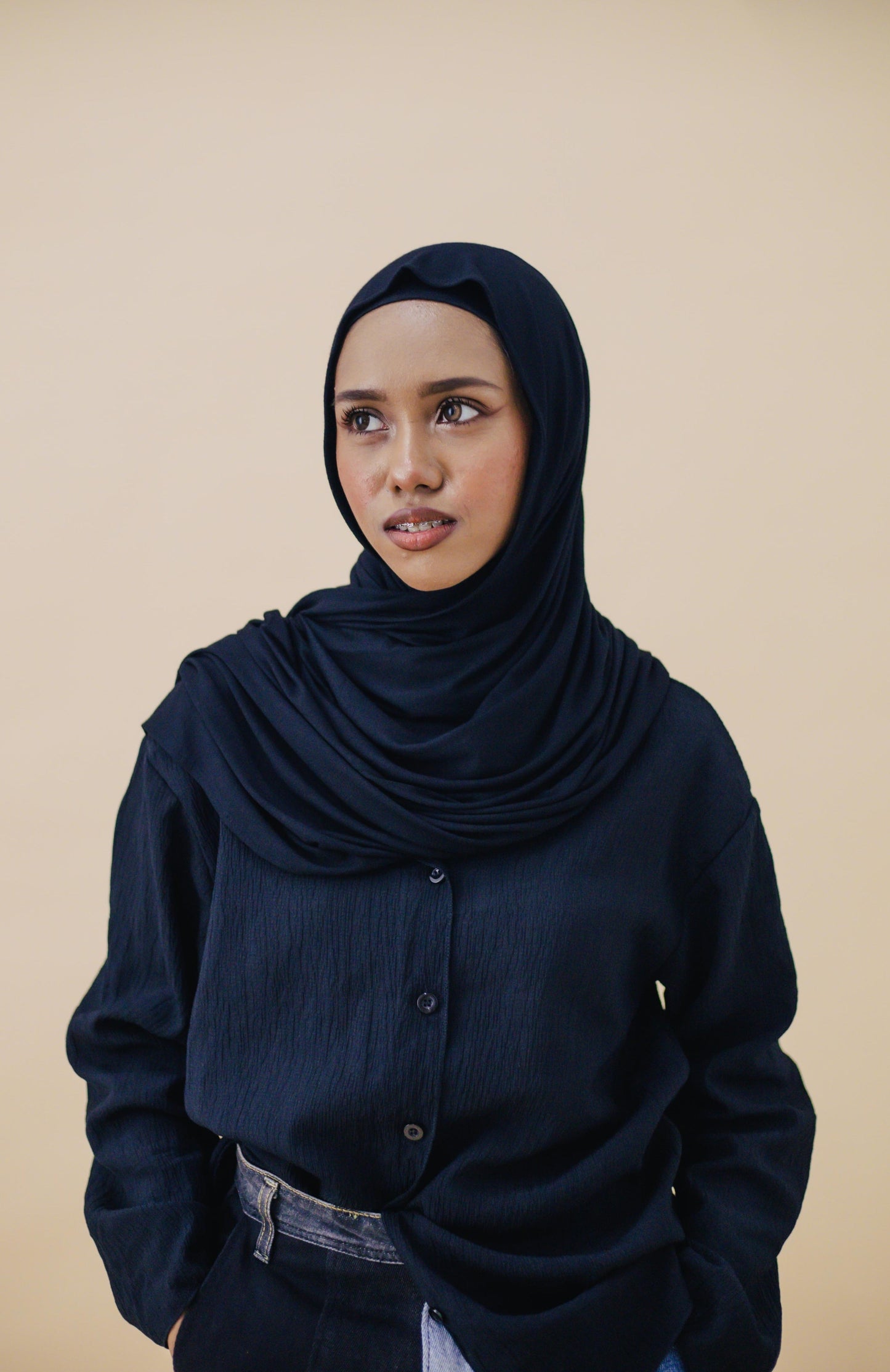 JERSEY HIJAB - BLACK