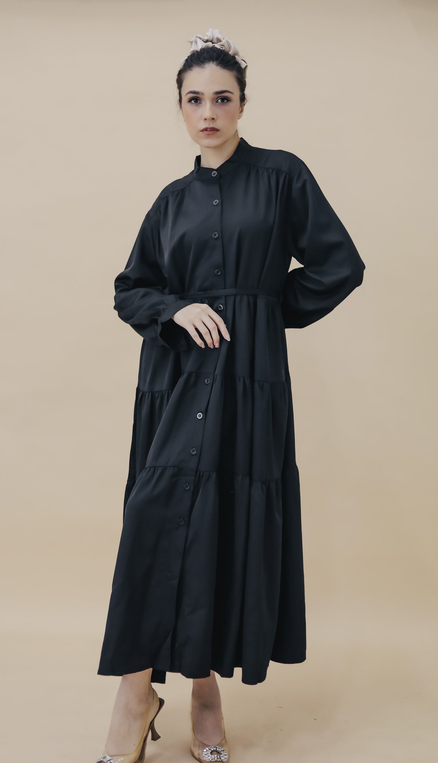 AMAL MAXI DRESS - BLACK