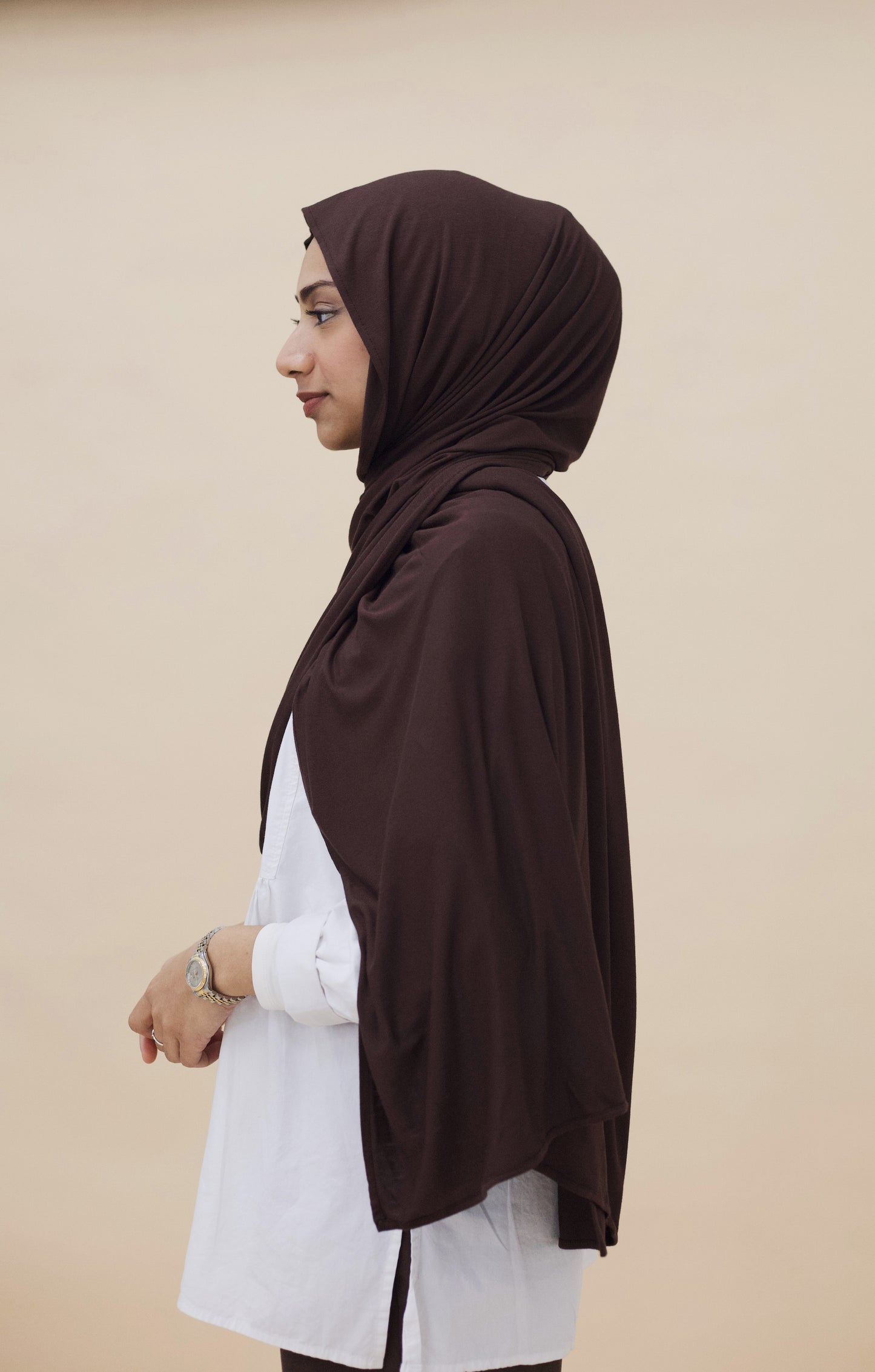 JERSEY HIJAB - BRUNETTE