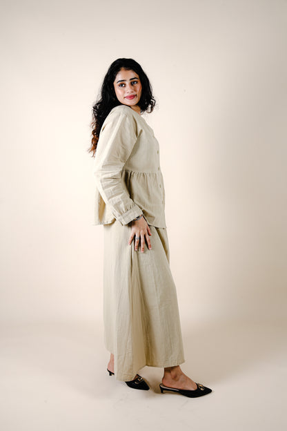 LUNA SKIRT SET - BEIGE