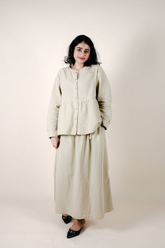 LUNA SKIRT SET - BEIGE