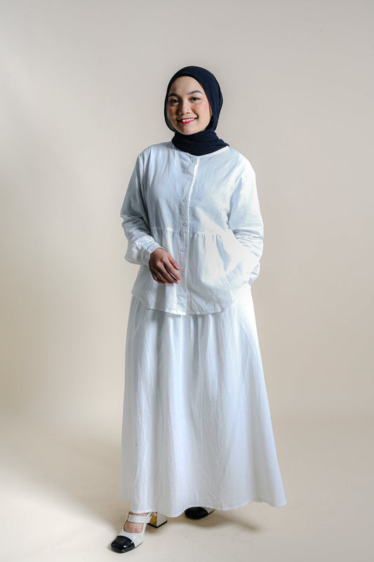 LUNA SKIRT SET - WHITE