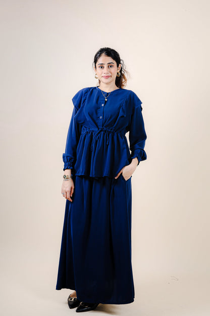 CHAZIA SKIRT SET - ROYAL BLUE