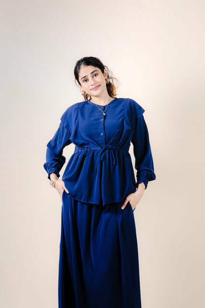 CHAZIA SKIRT SET - ROYAL BLUE