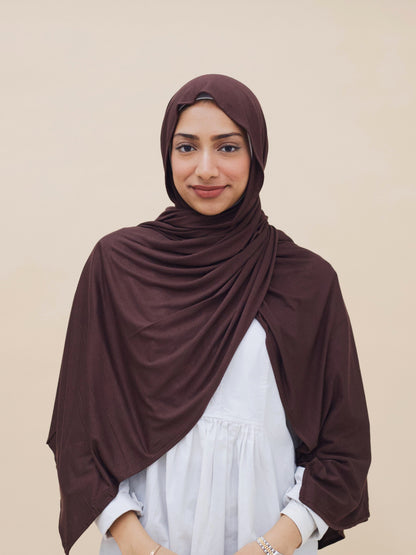 JERSEY HIJAB - BRUNETTE