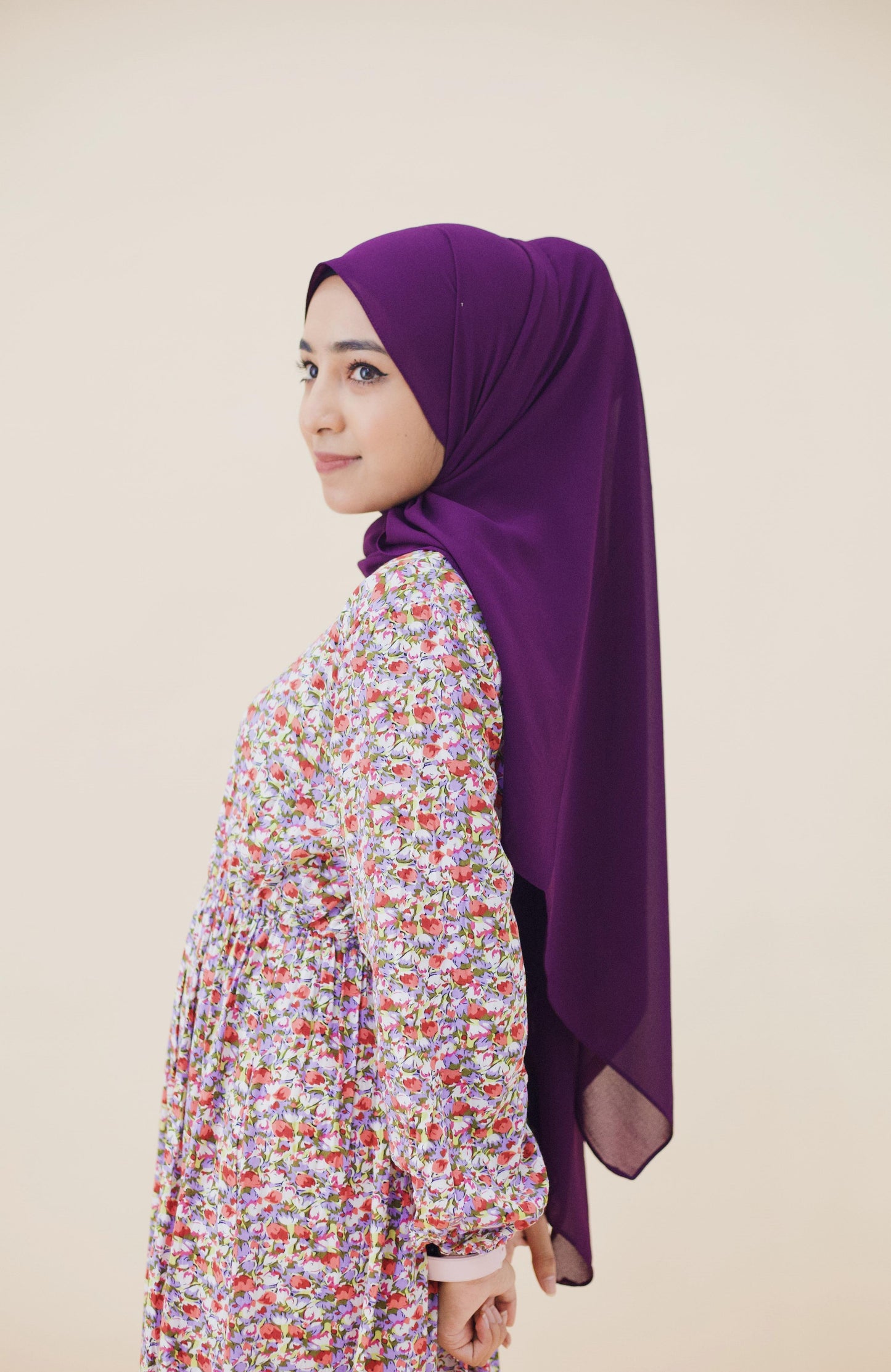 PREMIUM CHIFFON HIJAB - MULBERRY