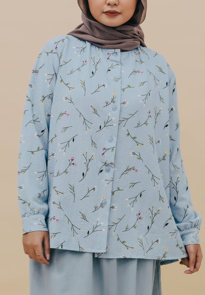 BUSHRA MINI TOP - SKY BLUE